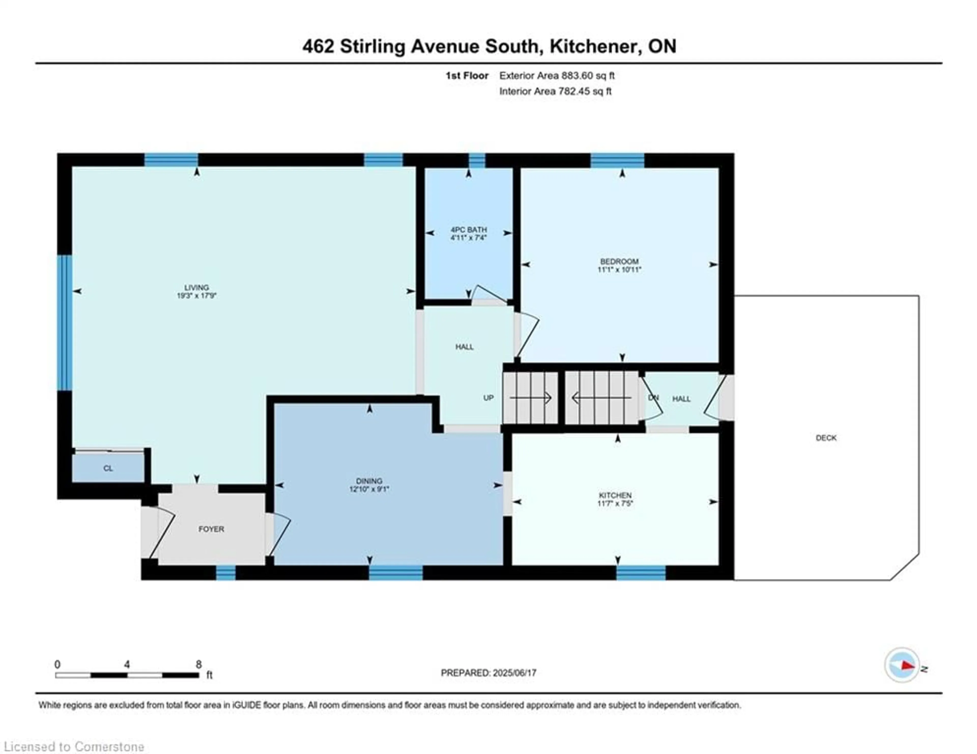 Floor plan for 462 Stirling Ave, Kitchener Ontario N2M 3J2