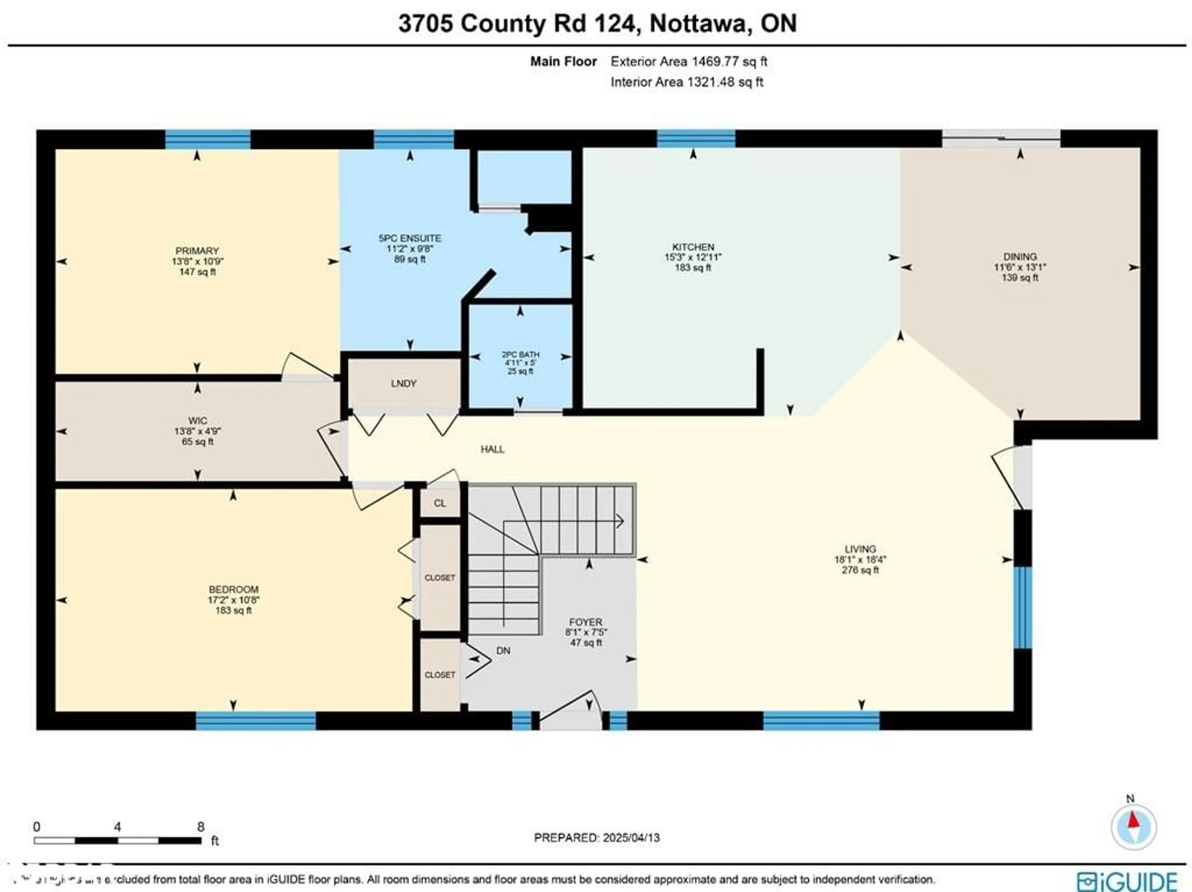 Floor plan for 3705 County Road 124, Nottawa Ontario L0M 1P0