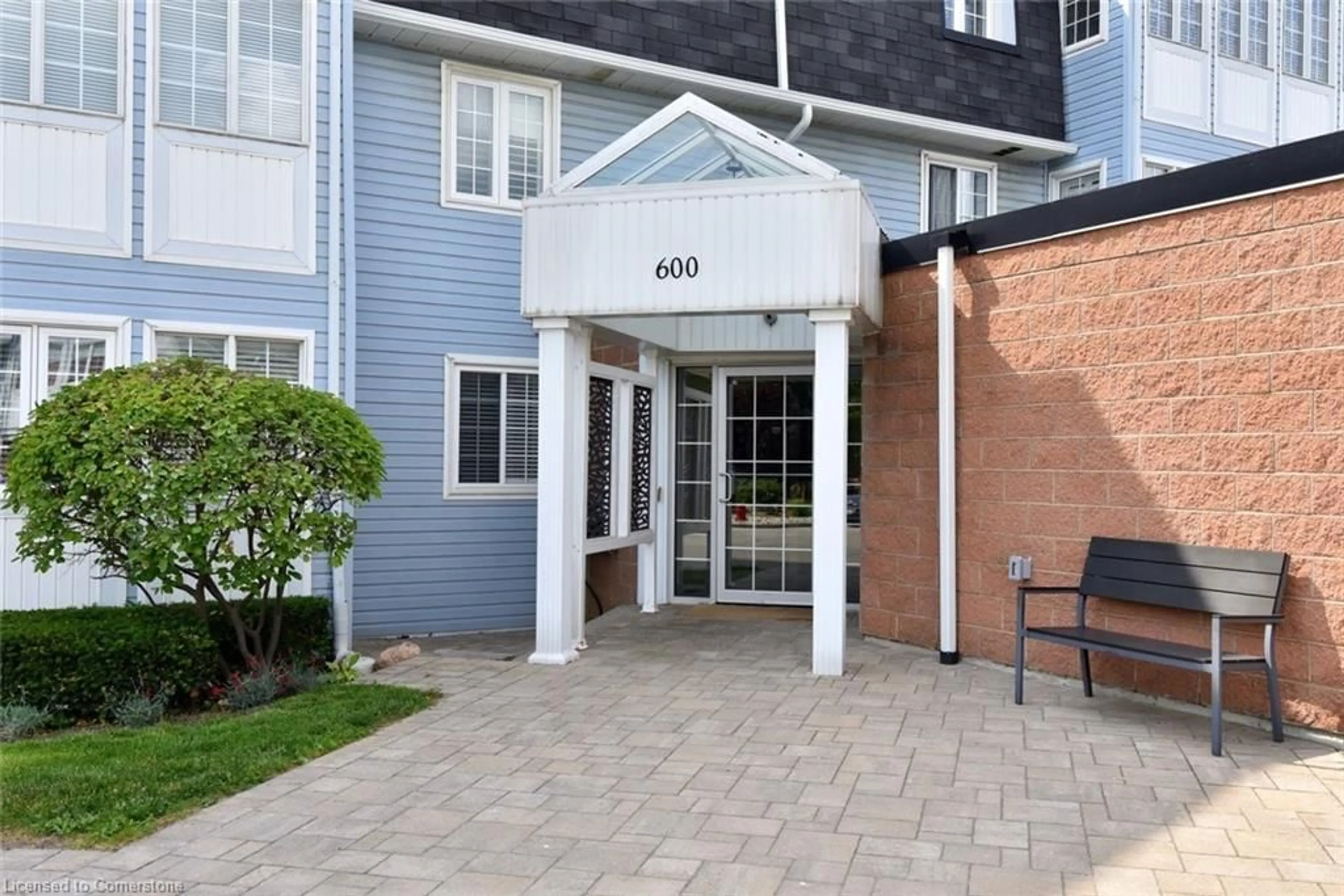Patio, street for 600 Silverbirch Blvd #205, Mount Hope Ontario L0R 1W0