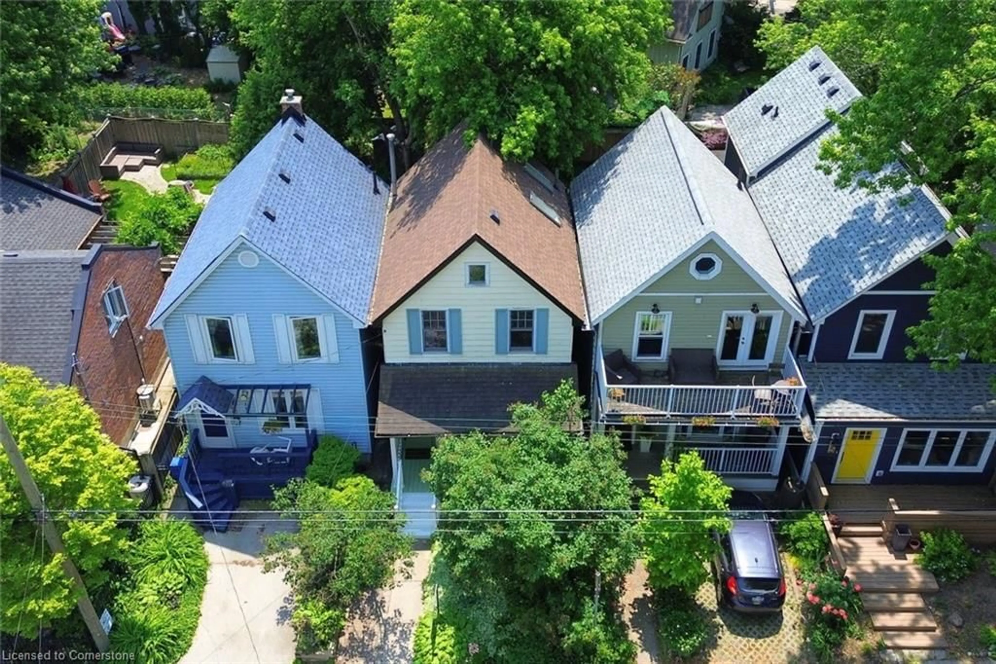 A pic from outside/outdoor area/front of a property/back of a property/a pic from drone, street for 61 Burlington St, Hamilton Ontario L8L 1G6