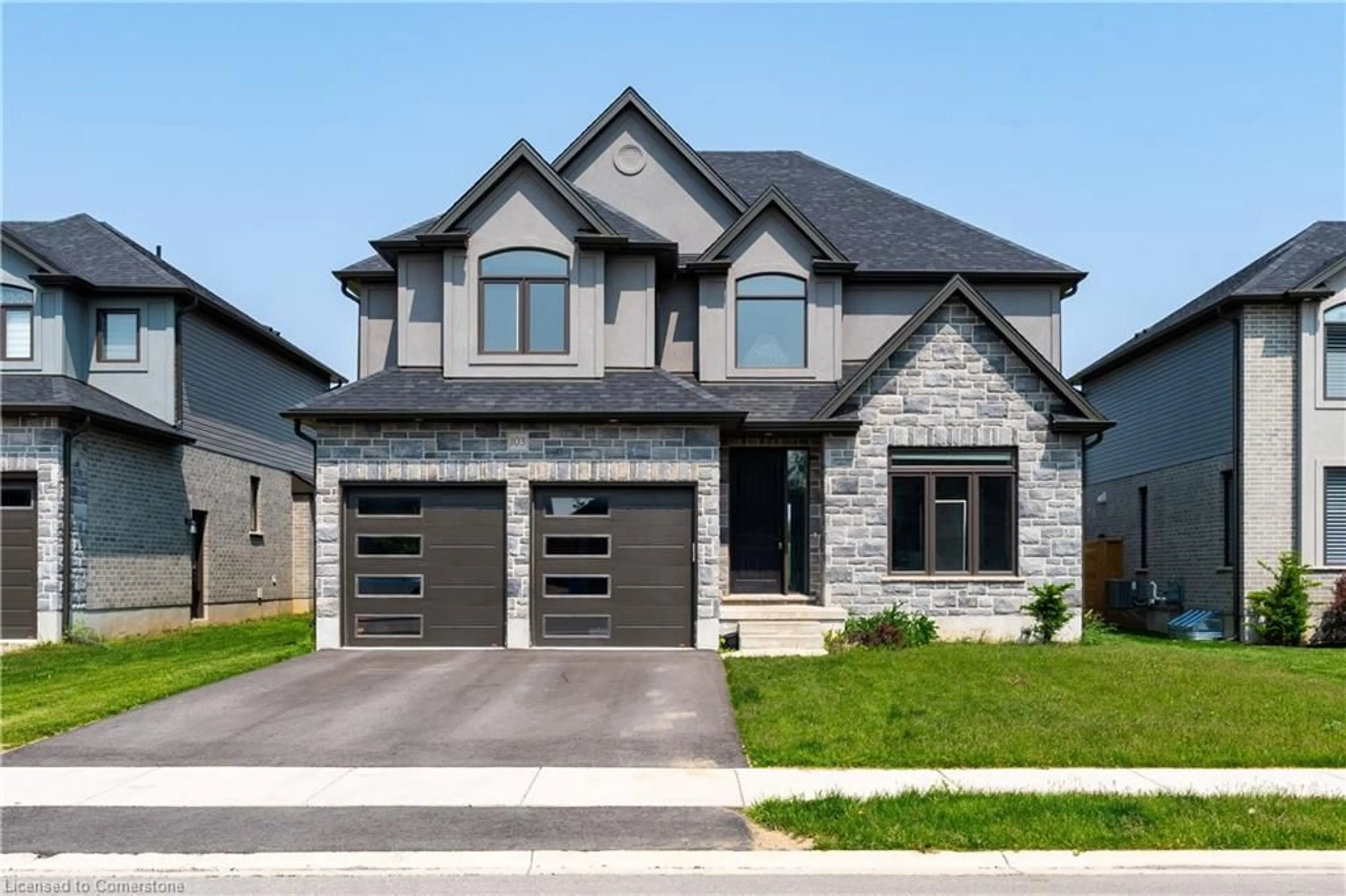 Home with brick exterior material, street for 103 Beech Blvd, Tillsonburg Ontario N4G 5S1