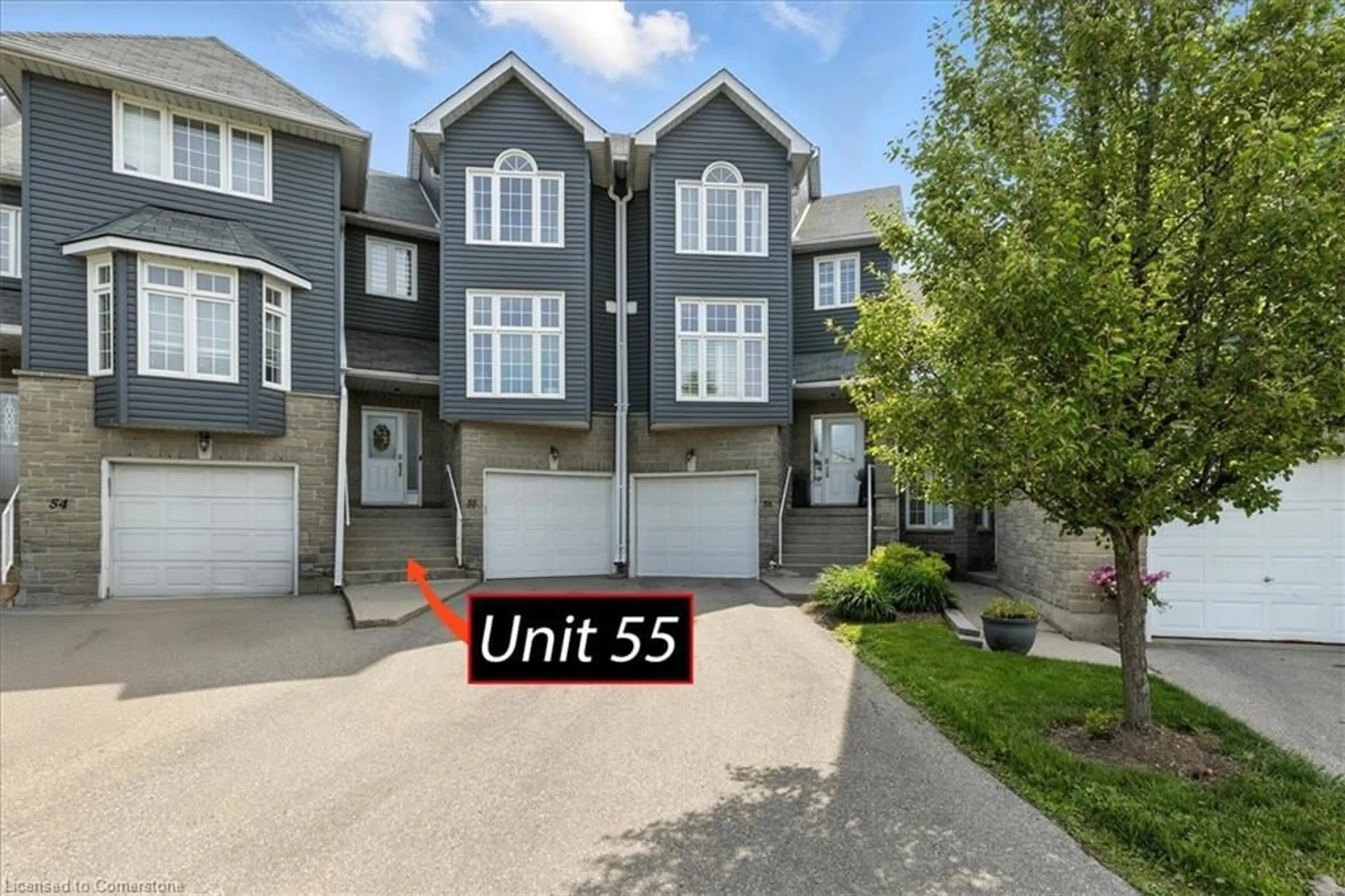 A pic from outside/outdoor area/front of a property/back of a property/a pic from drone, street for 199 Saginaw Pky #55, Cambridge Ontario N1T 1T2