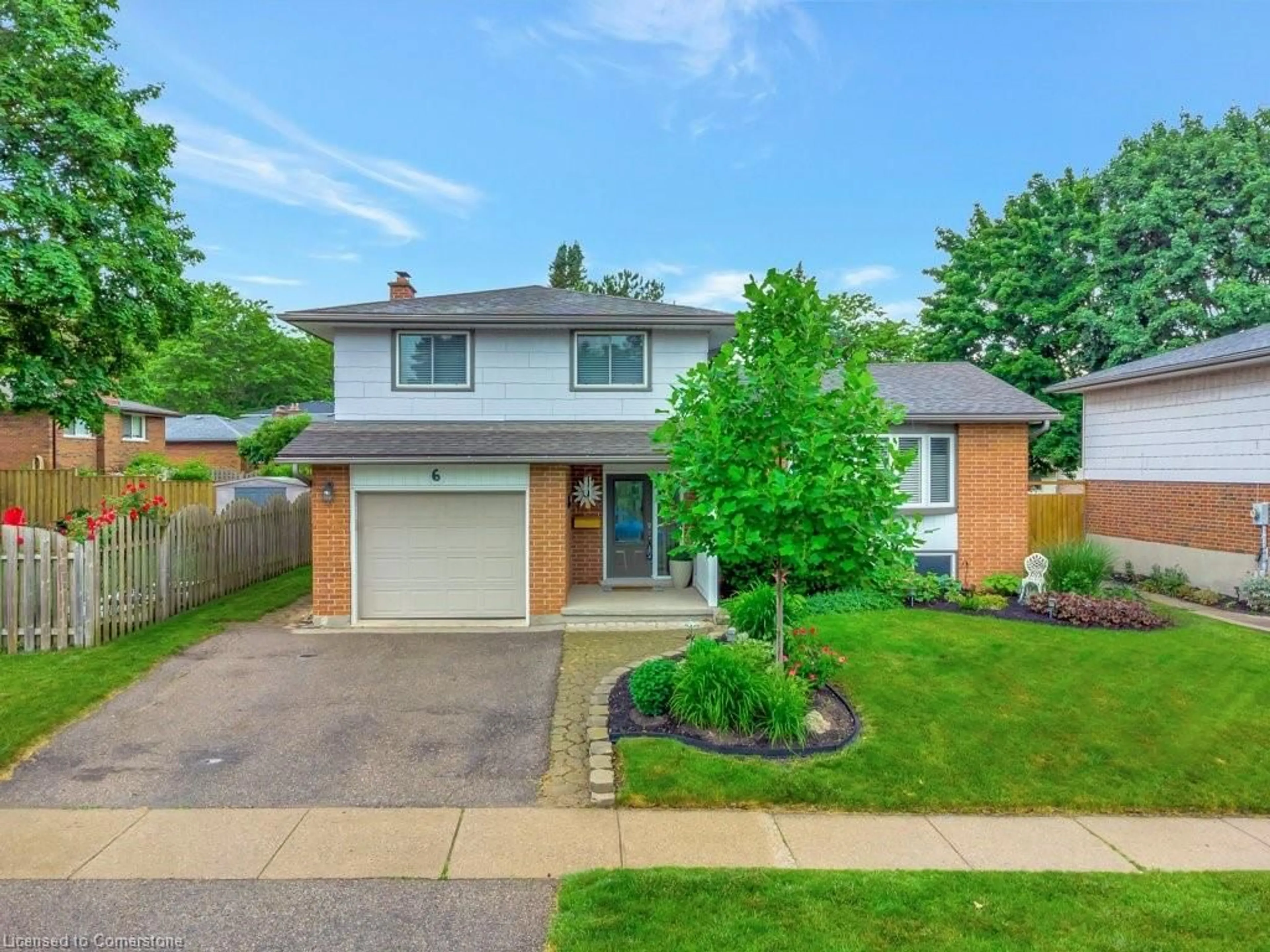 Home with brick exterior material, street for 6 Meadow Cres, Guelph Ontario N1H 6V2