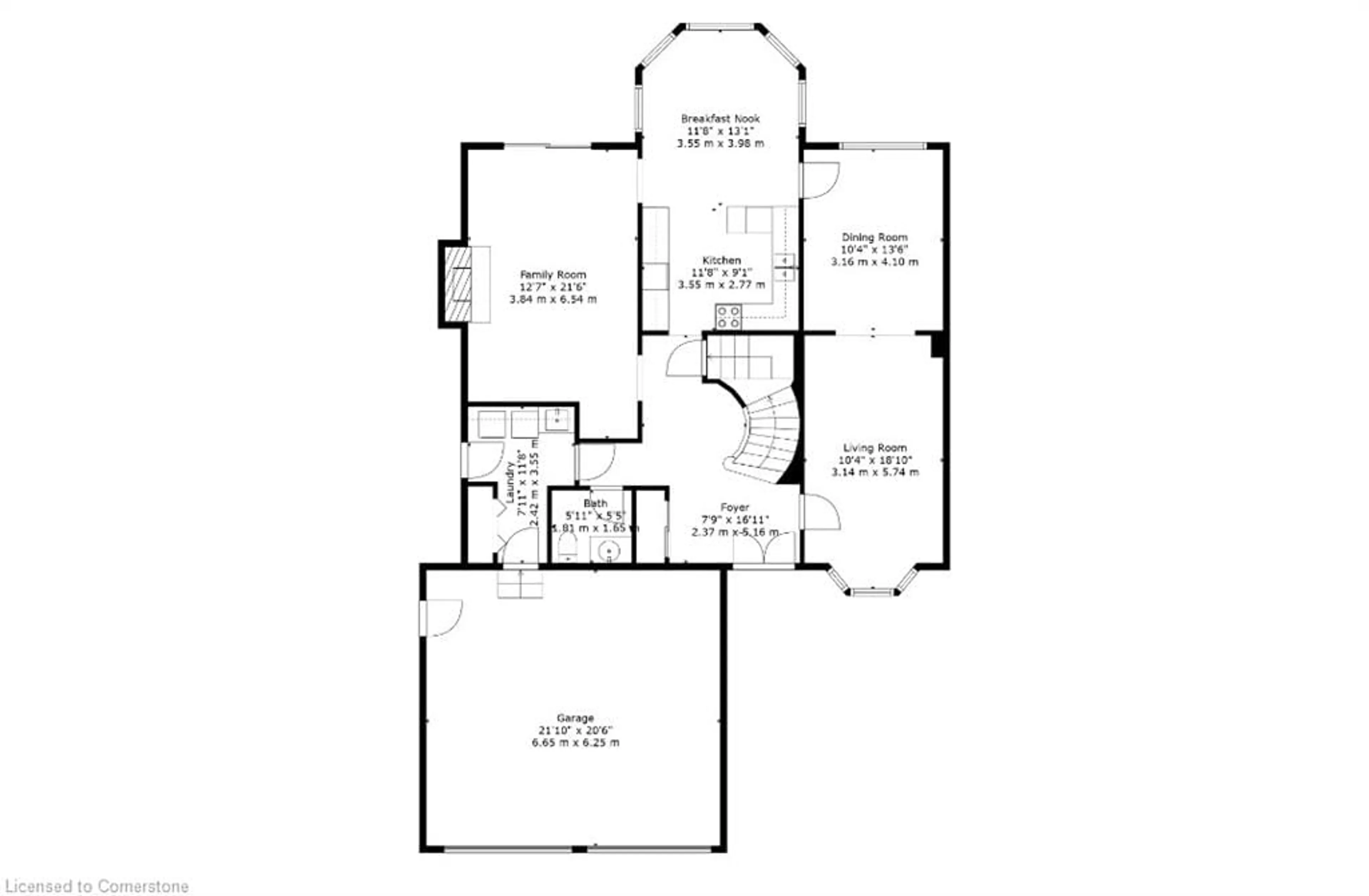 Floor plan for 57 Chipman St, Cambridge Ontario N3C 3R9