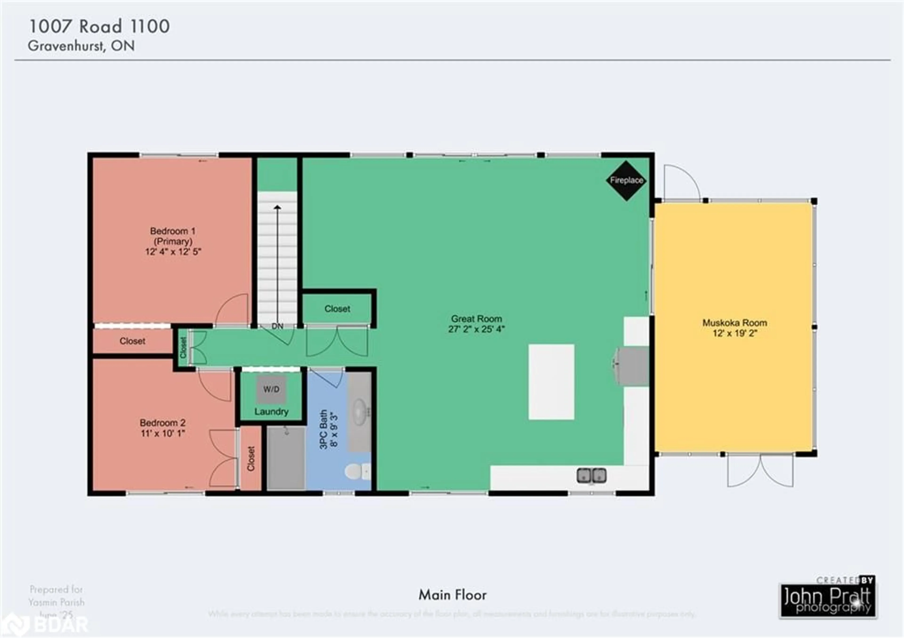 Floor plan for 1007 1100 Rd, Kilworthy Ontario P0E 1G0