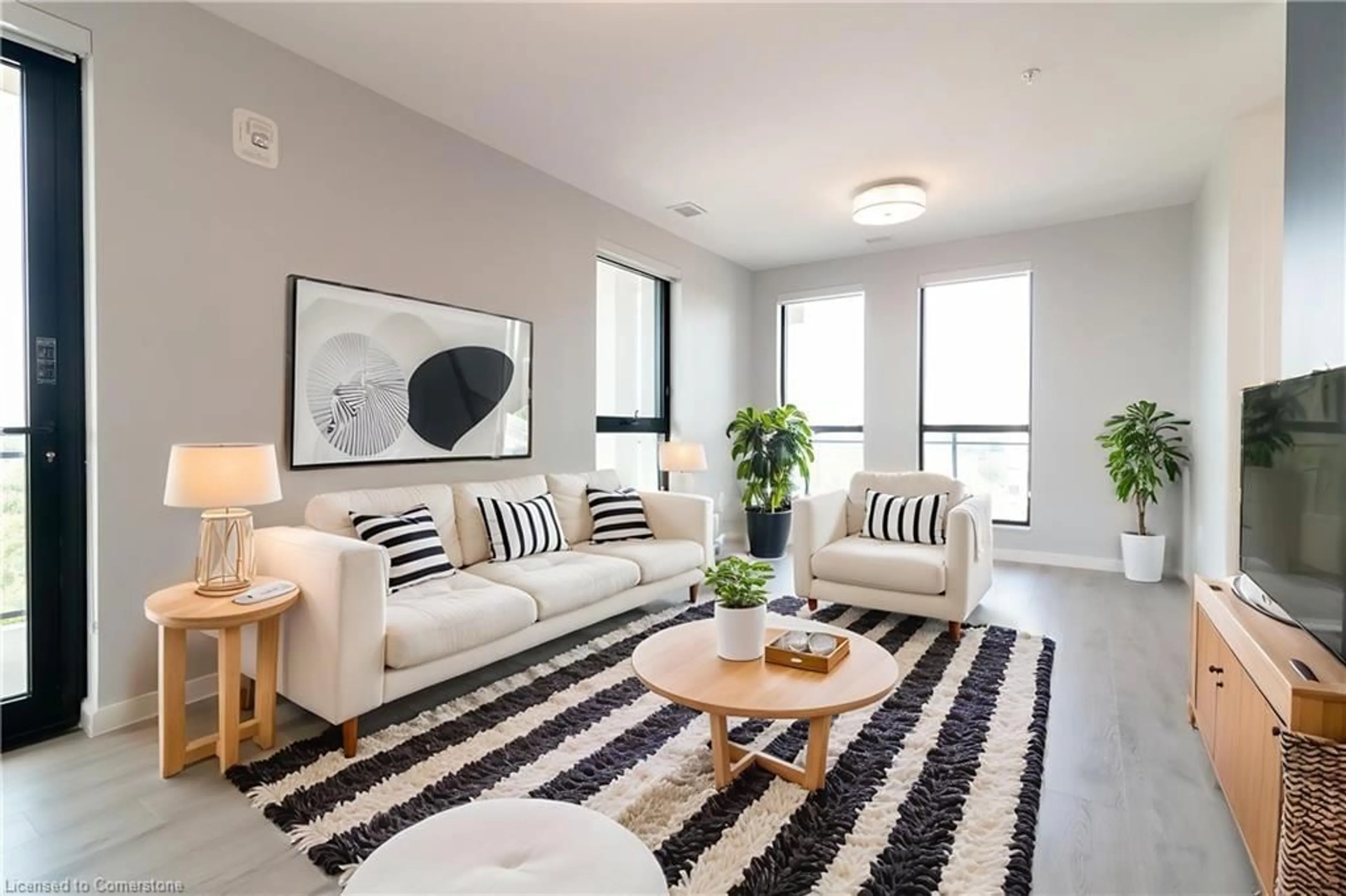 Living room with furniture, unknown for 181 King St #1414, Waterloo Ontario N2J 0E7
