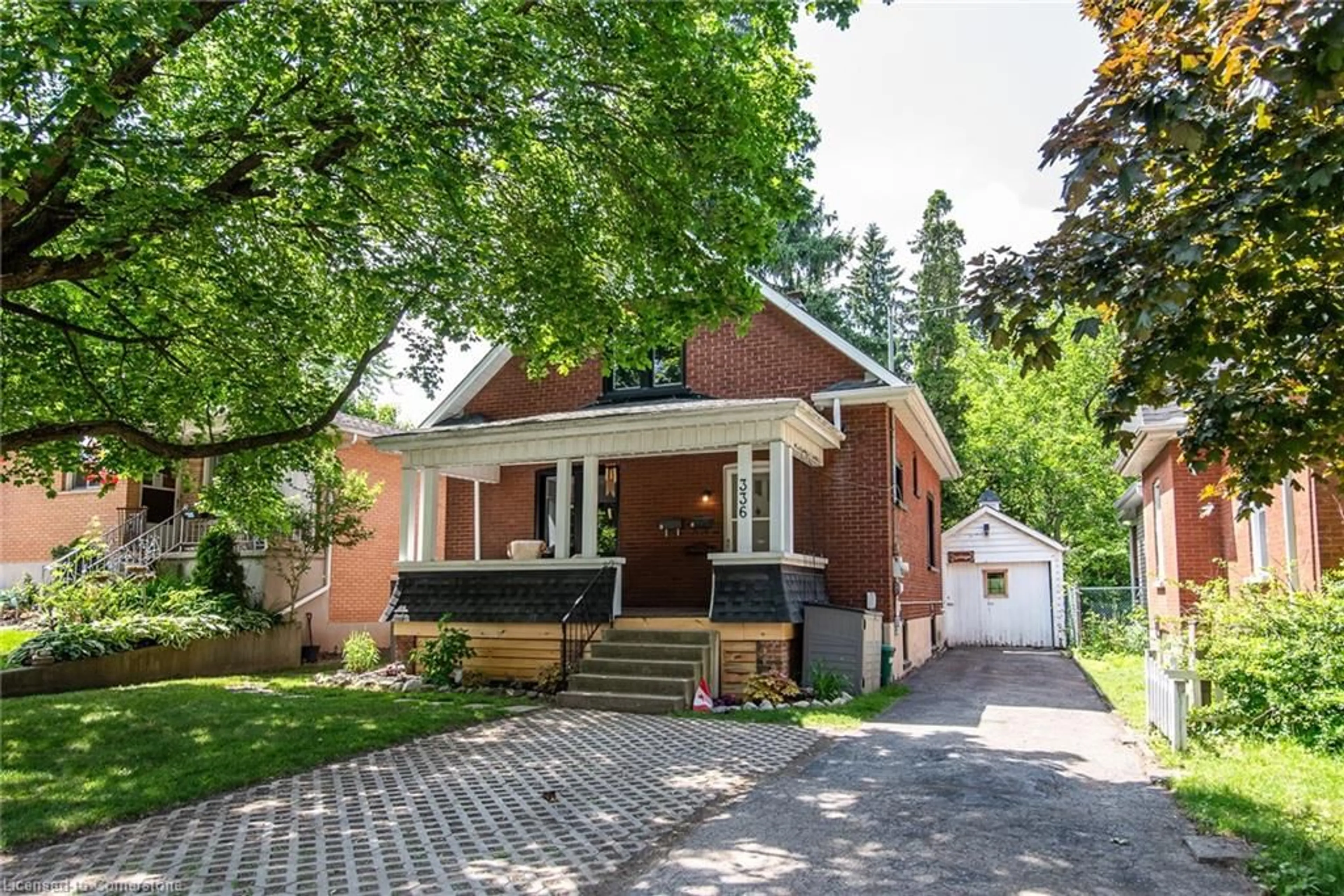 Home with brick exterior material, street for 336 Waterloo St, Cambridge Ontario N3H 1N8