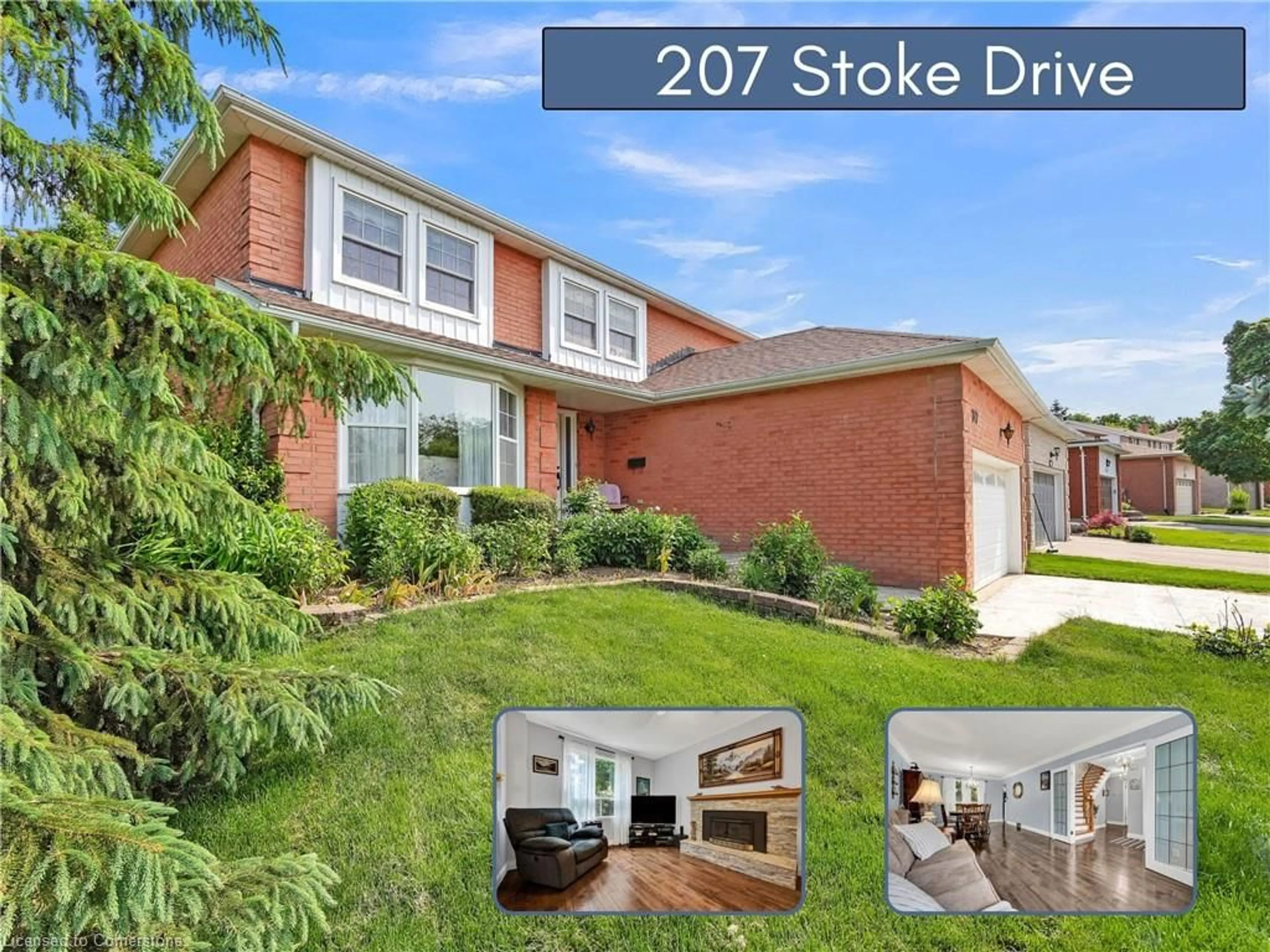 Home with brick exterior material, street for 207 Stoke Dr, Kitchener Ontario N2N 2C3