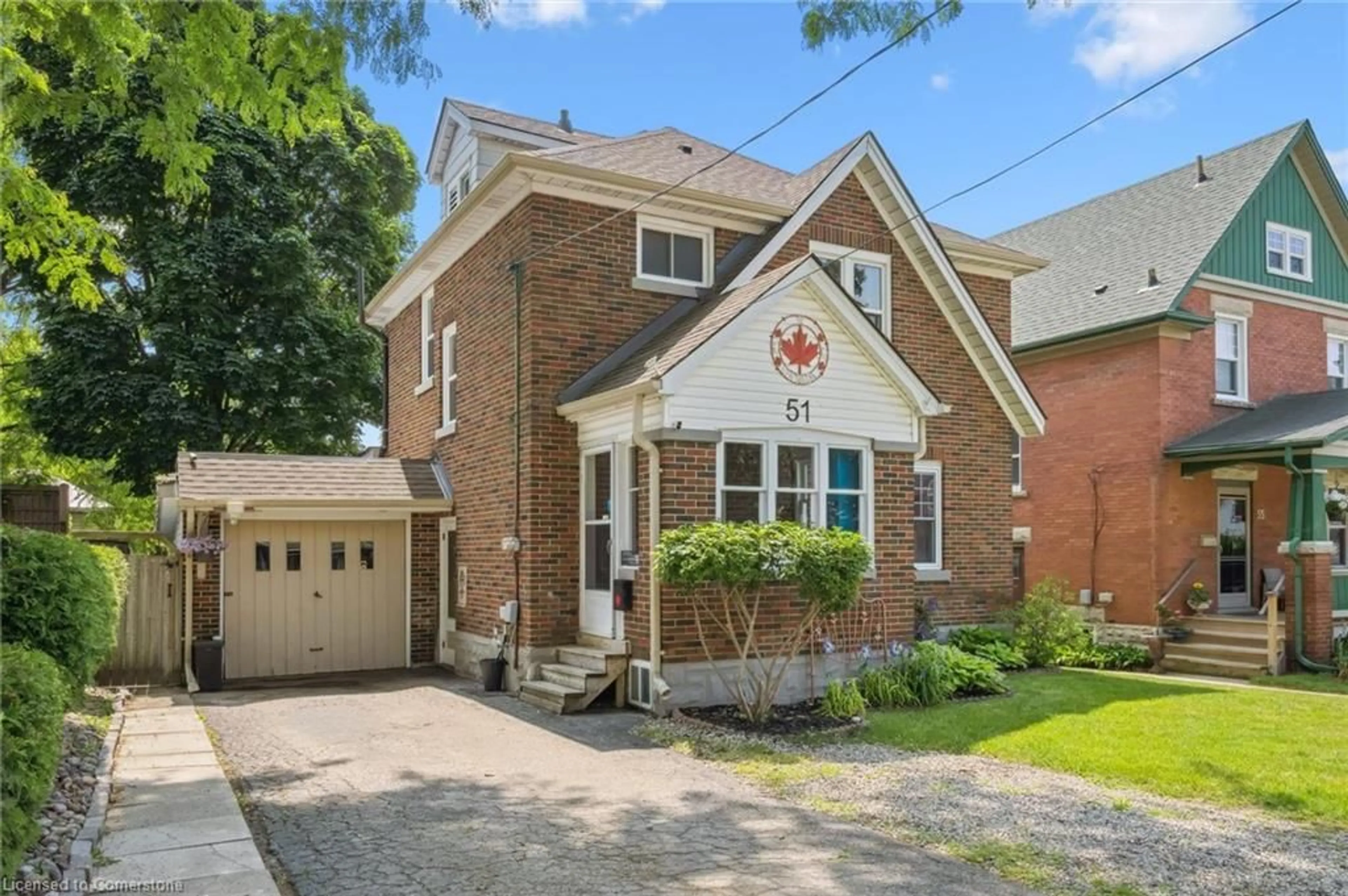 Home with brick exterior material, street for 51 Cherry St, Kitchener Ontario N2G 2C7