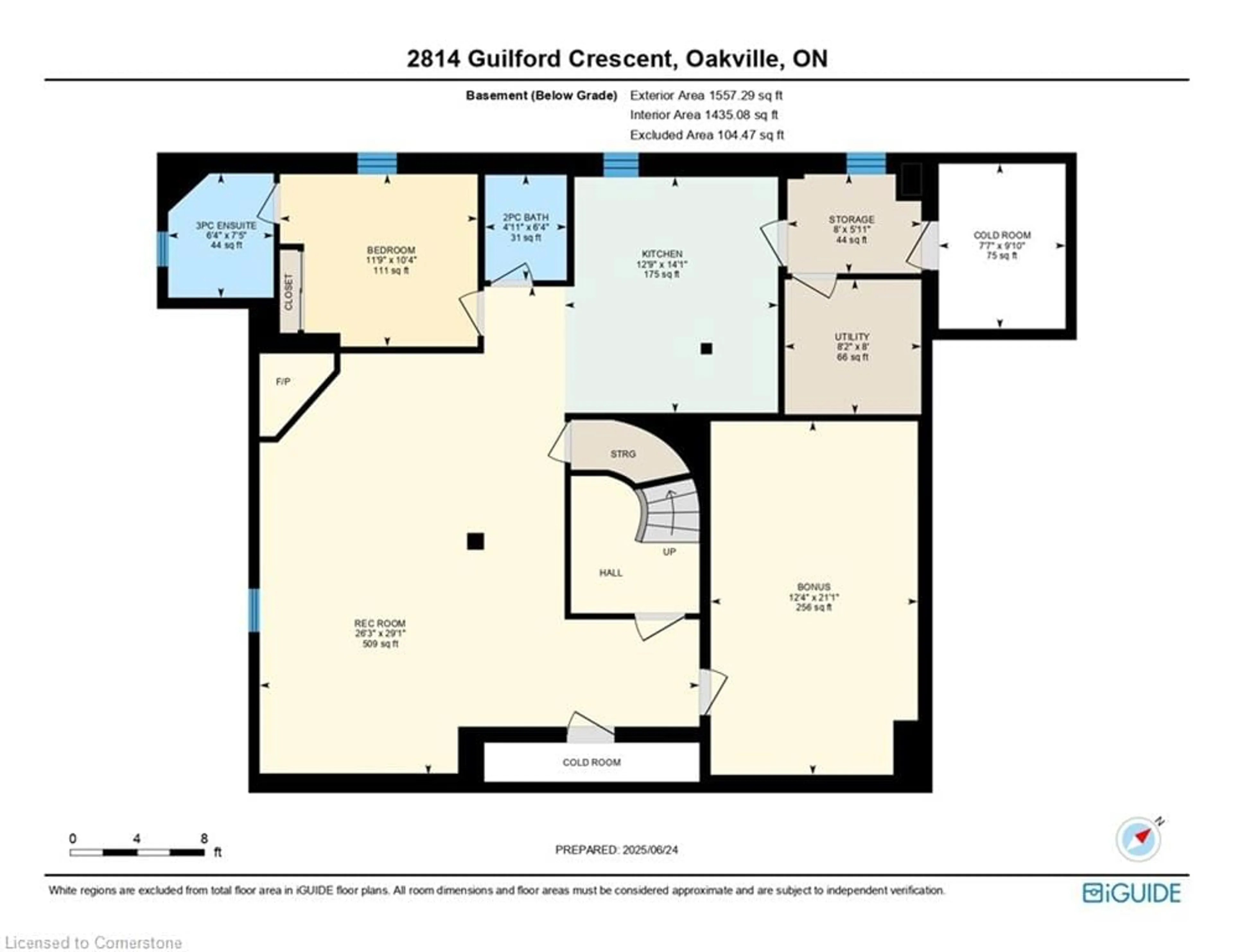 Floor plan for 2814 Guilford Cres, Oakville Ontario L6J 6Z5