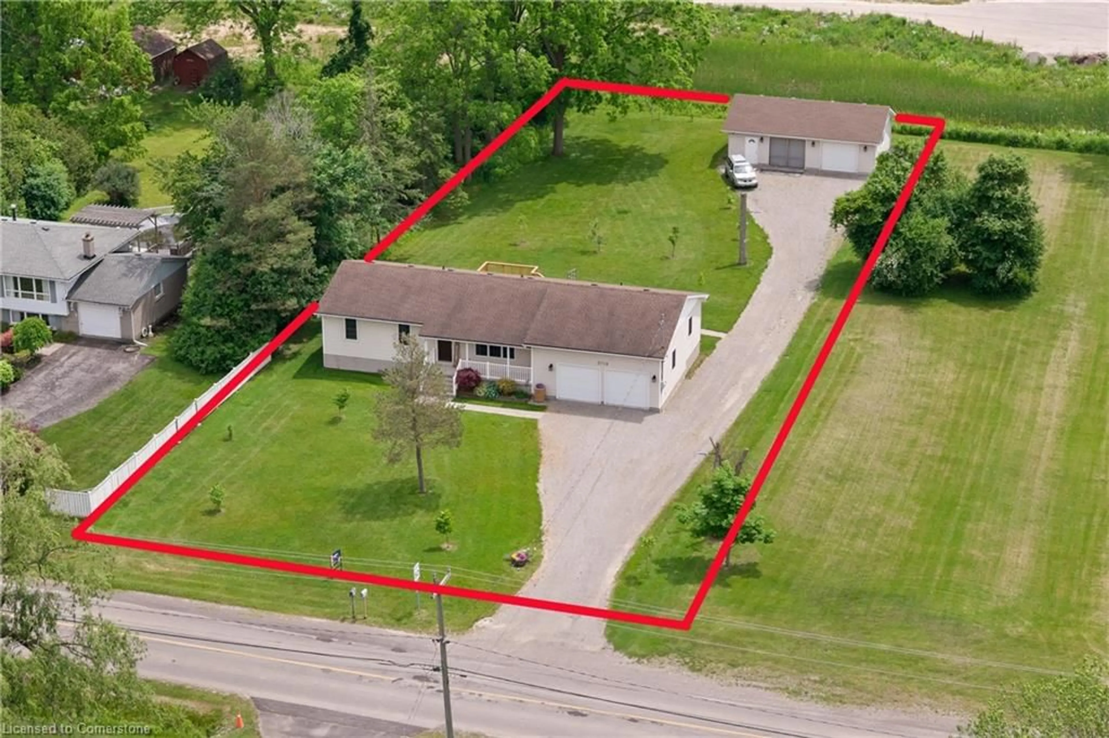 A pic from outside/outdoor area/front of a property/back of a property/a pic from drone, street for 3725 Nigh Rd, Ridgeway Ontario L0S 1N0