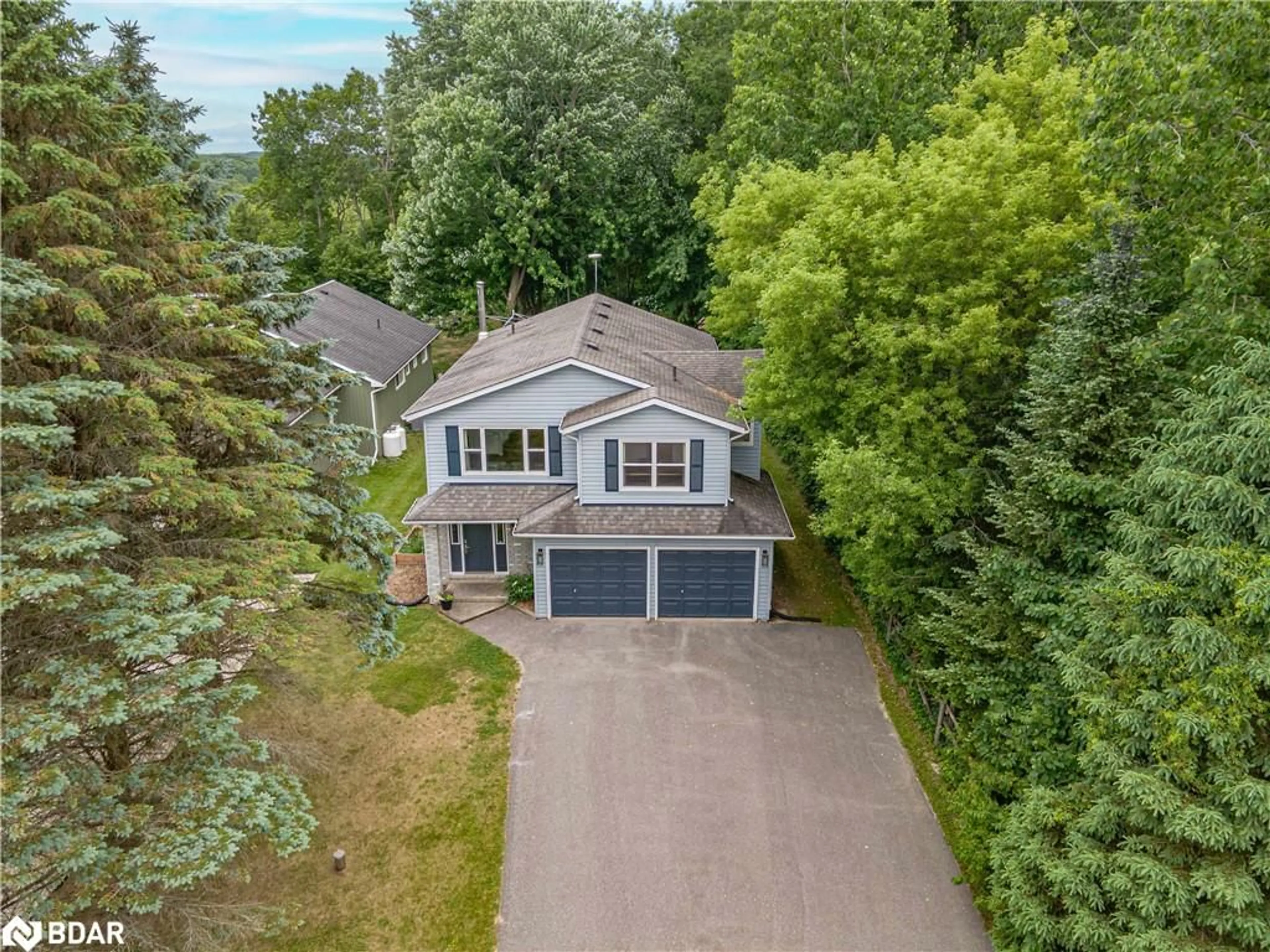 A pic from outside/outdoor area/front of a property/back of a property/a pic from drone, street for 9029 Webster Rd, Glencairn Ontario L0M 1K0