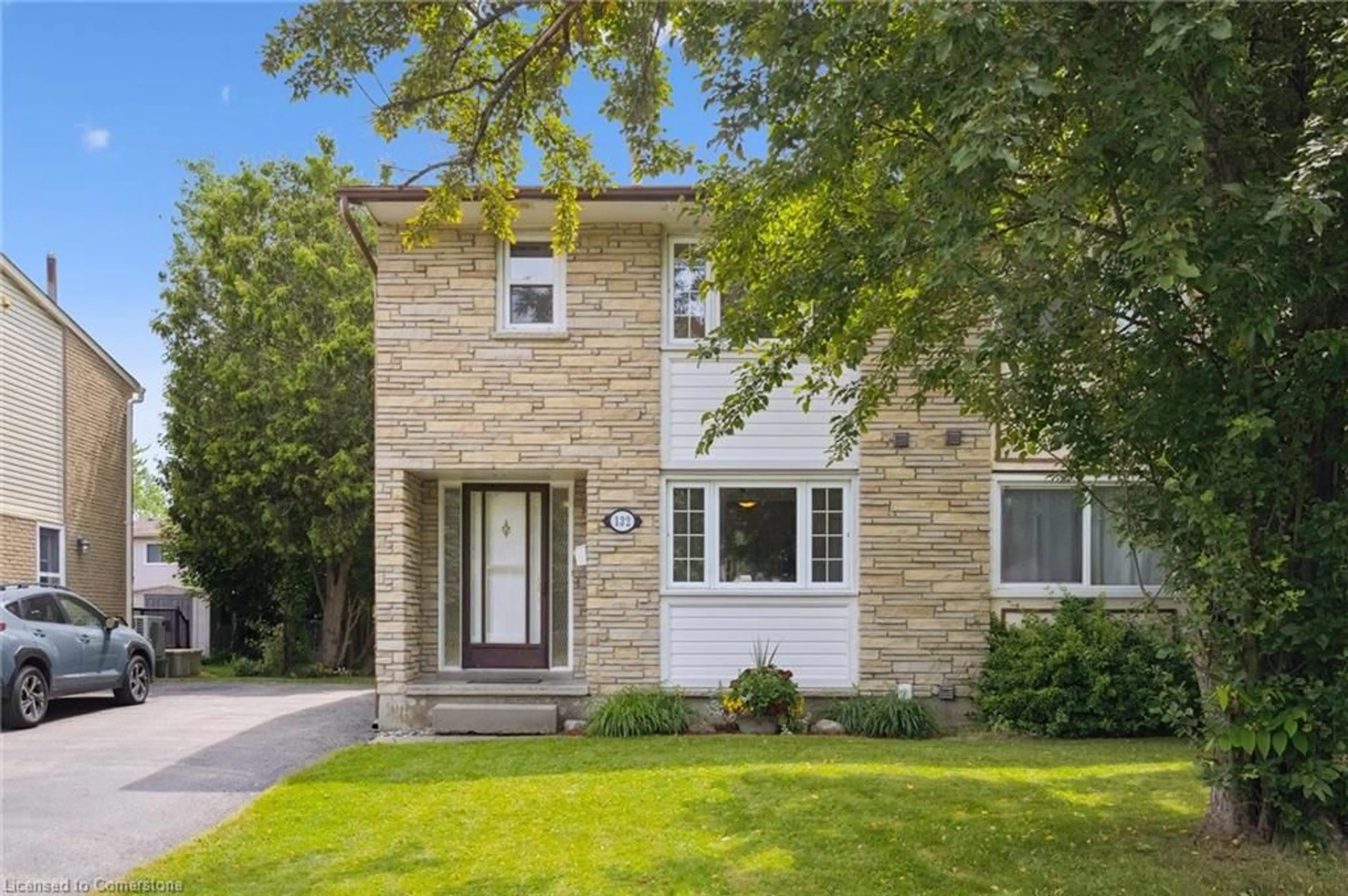 Home with brick exterior material, street for 132 Greendale Cres, Kitchener Ontario N2A 2R6