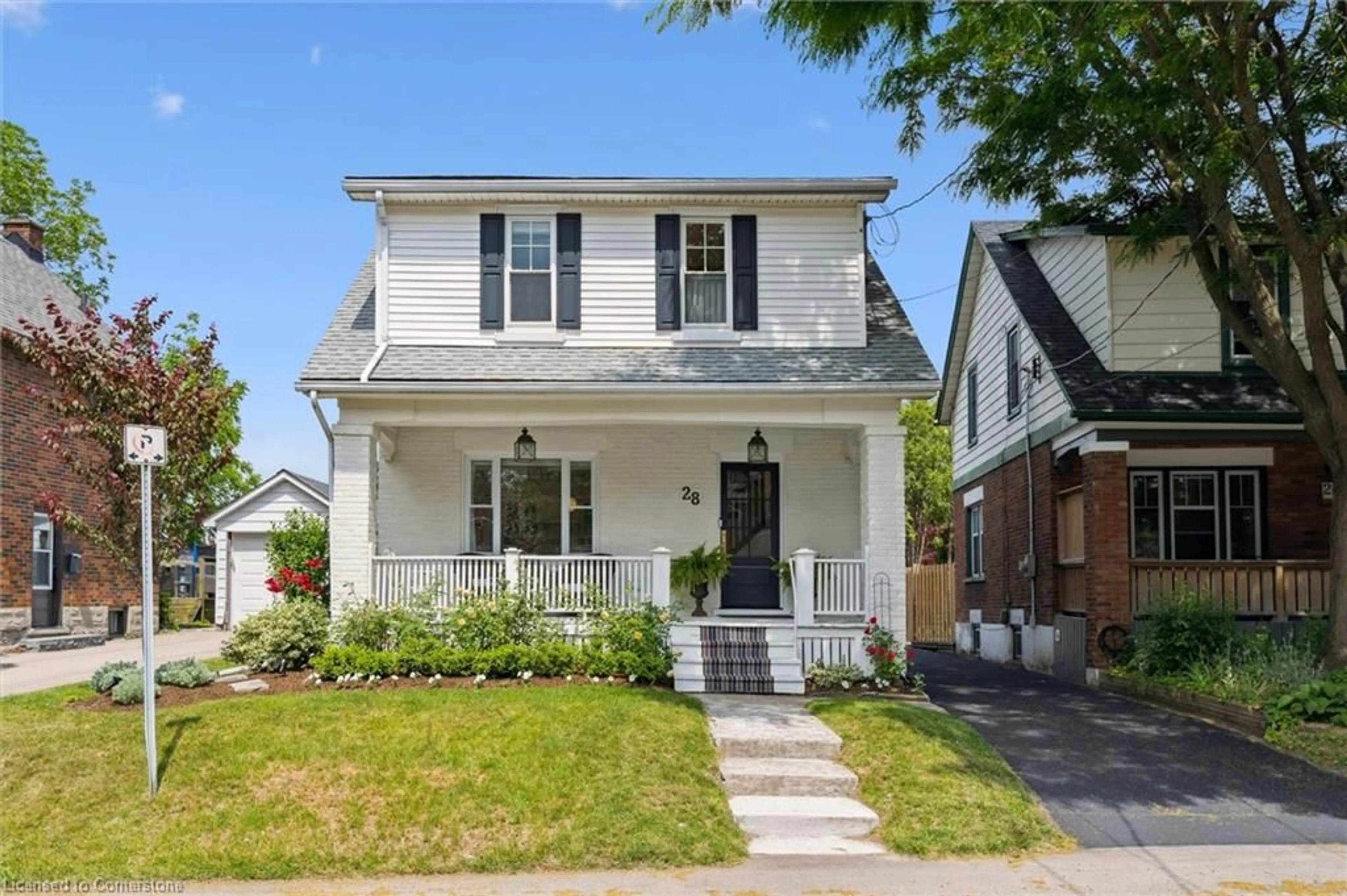 Home with brick exterior material, street for 28 Brunswick Ave, Kitchener Ontario N2H 4E8