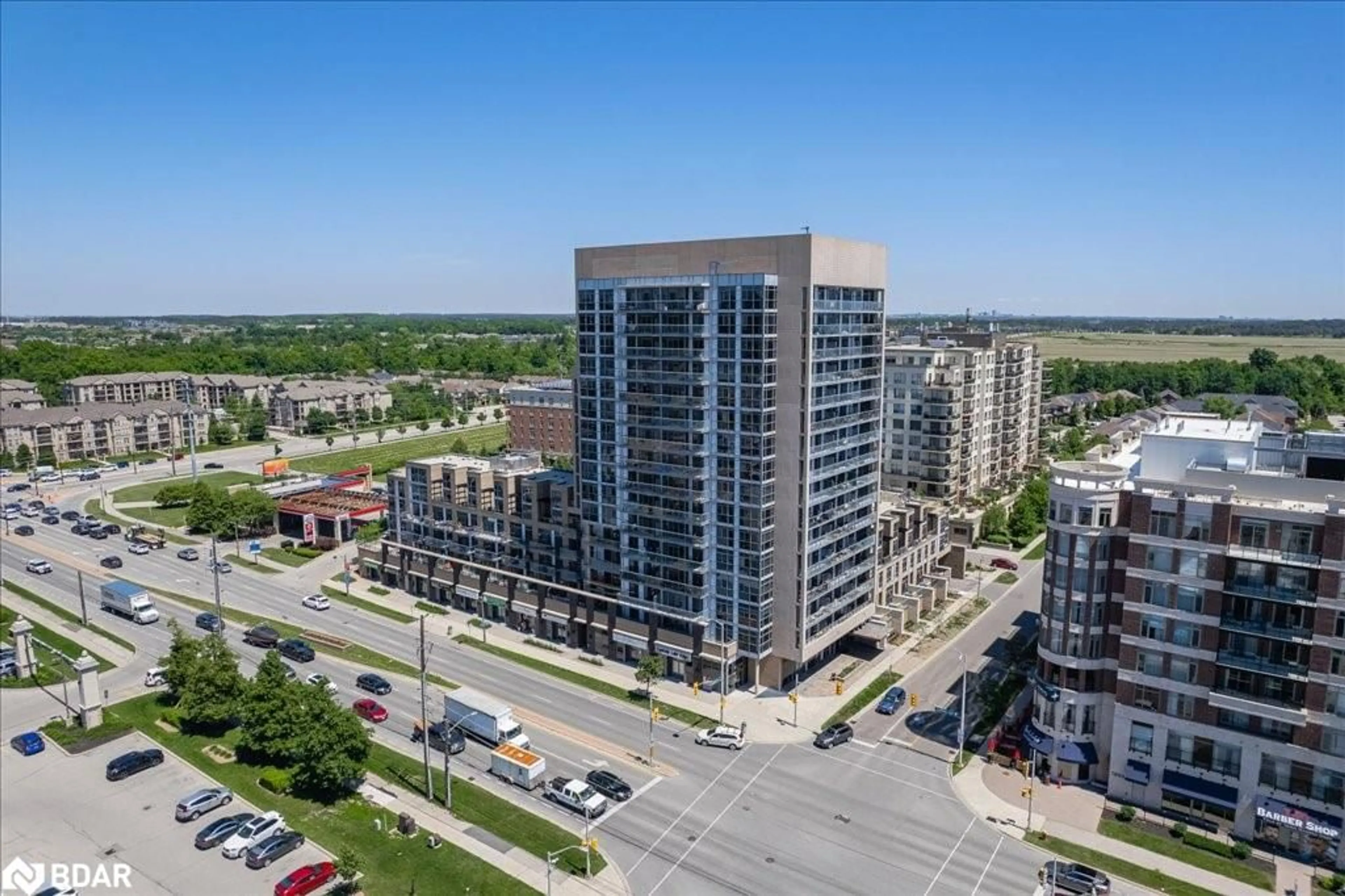 A pic from outside/outdoor area/front of a property/back of a property/a pic from drone, city buildings view from balcony for 1940 Ironstone Dr #308, Burlington Ontario L7L 0E4