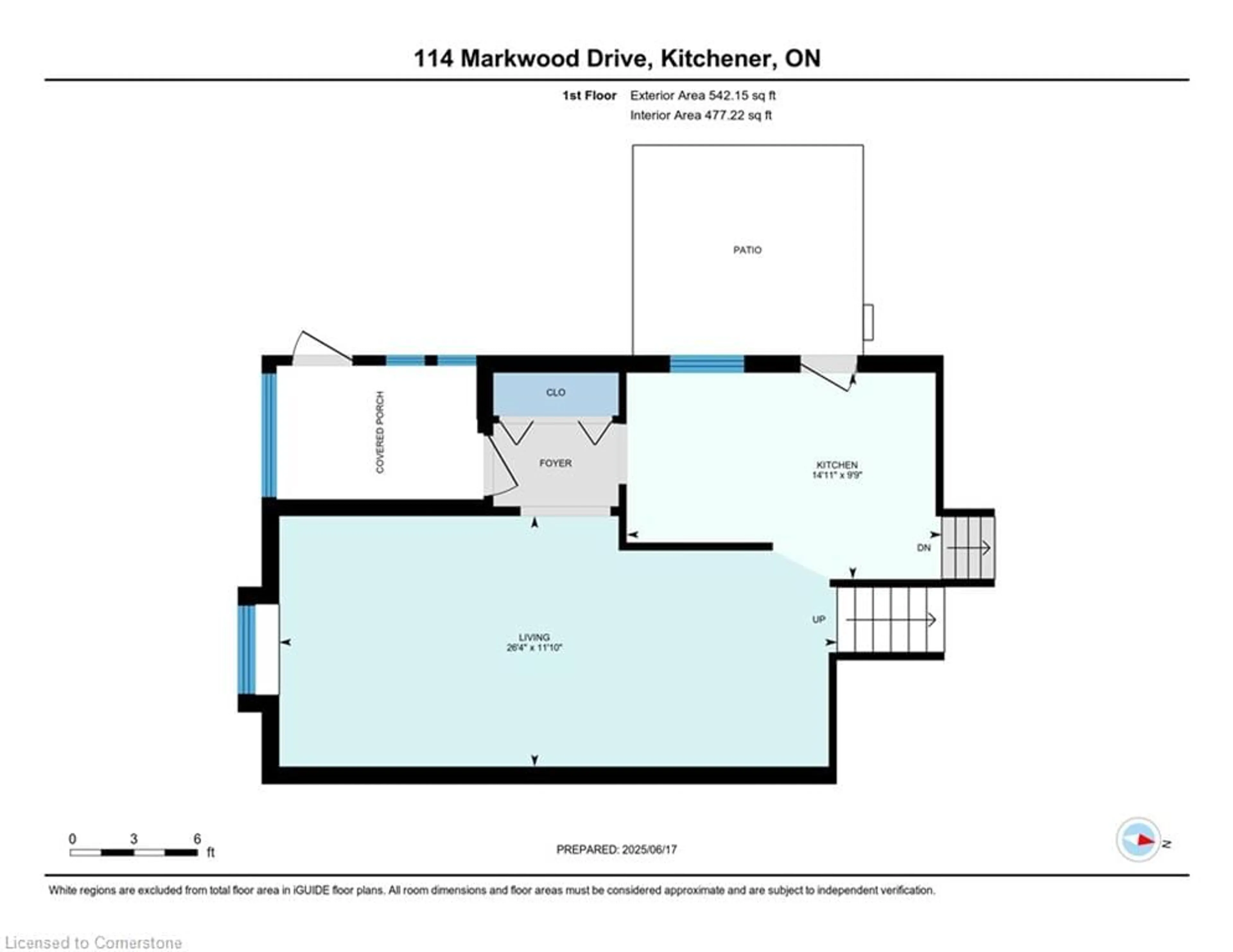 Floor plan for 114 Markwood Dr, Kitchener Ontario N2M 2H6