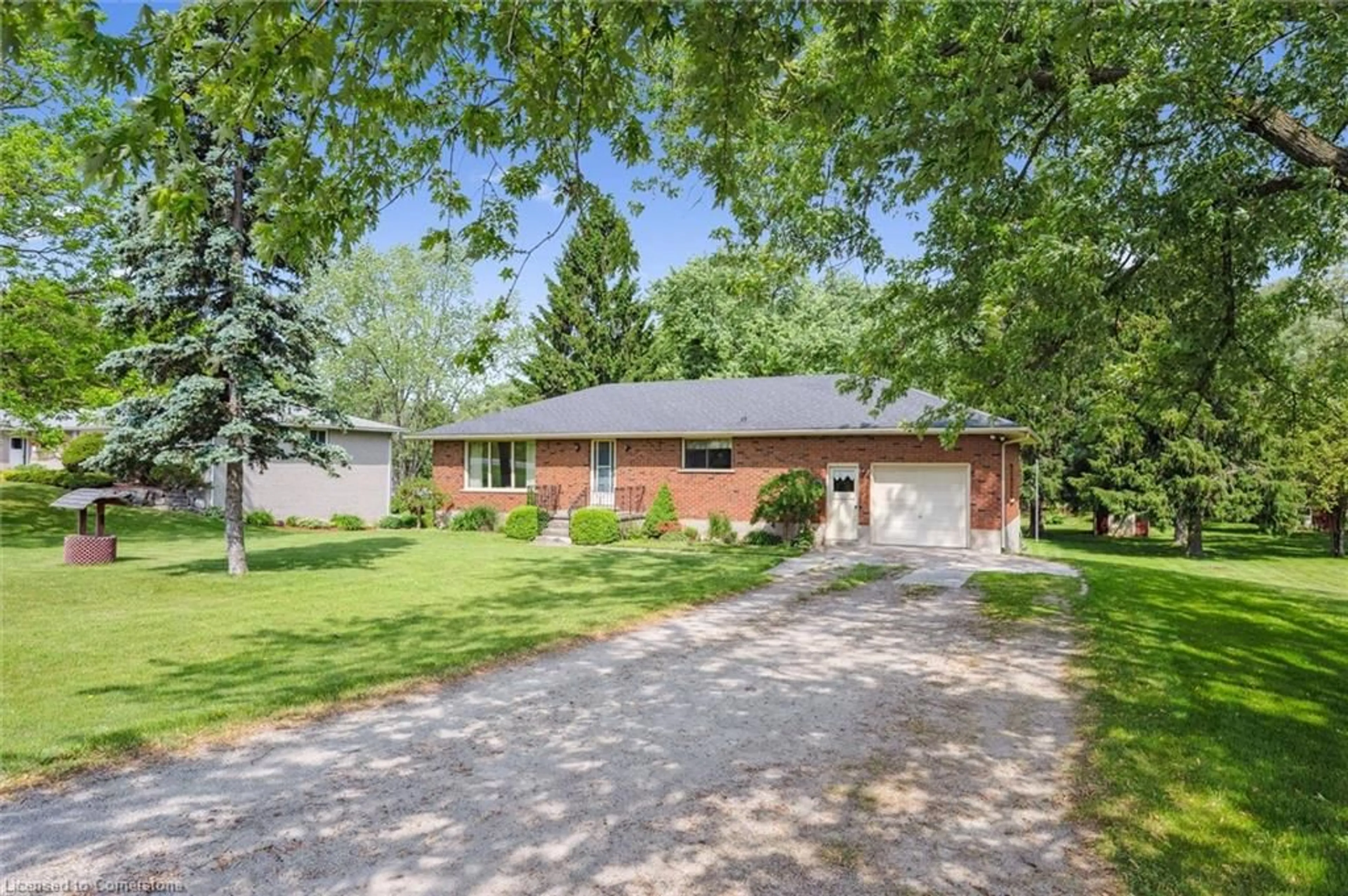 Home with brick exterior material, street for 7298 Wellington Rd 30, Guelph Ontario N1H 6J2
