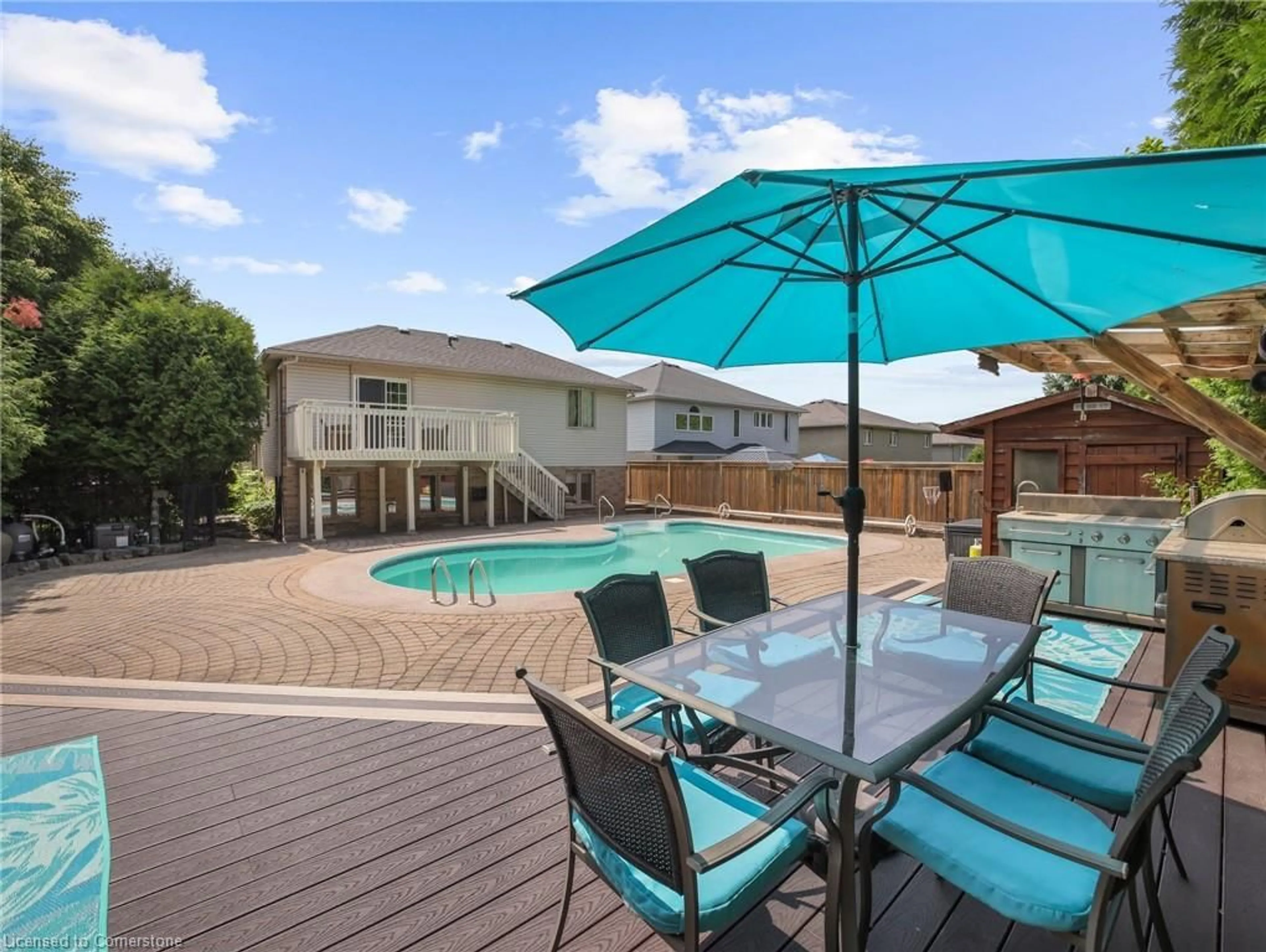 Patio, water/lake/river/ocean view for 43 Hahn Valley Pl, Cambridge Ontario N1T 1W7