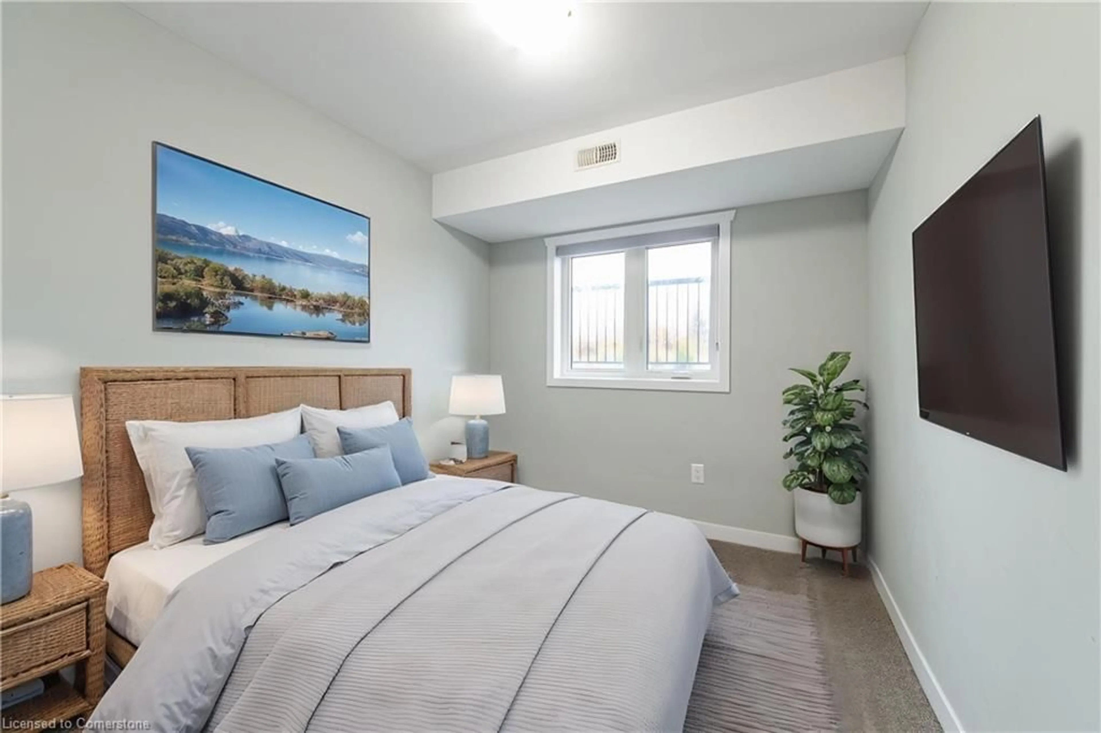 Bedroom with bed, unknown for 1331 Countrystone Dr #A9, Waterloo Ontario N2N 3R9