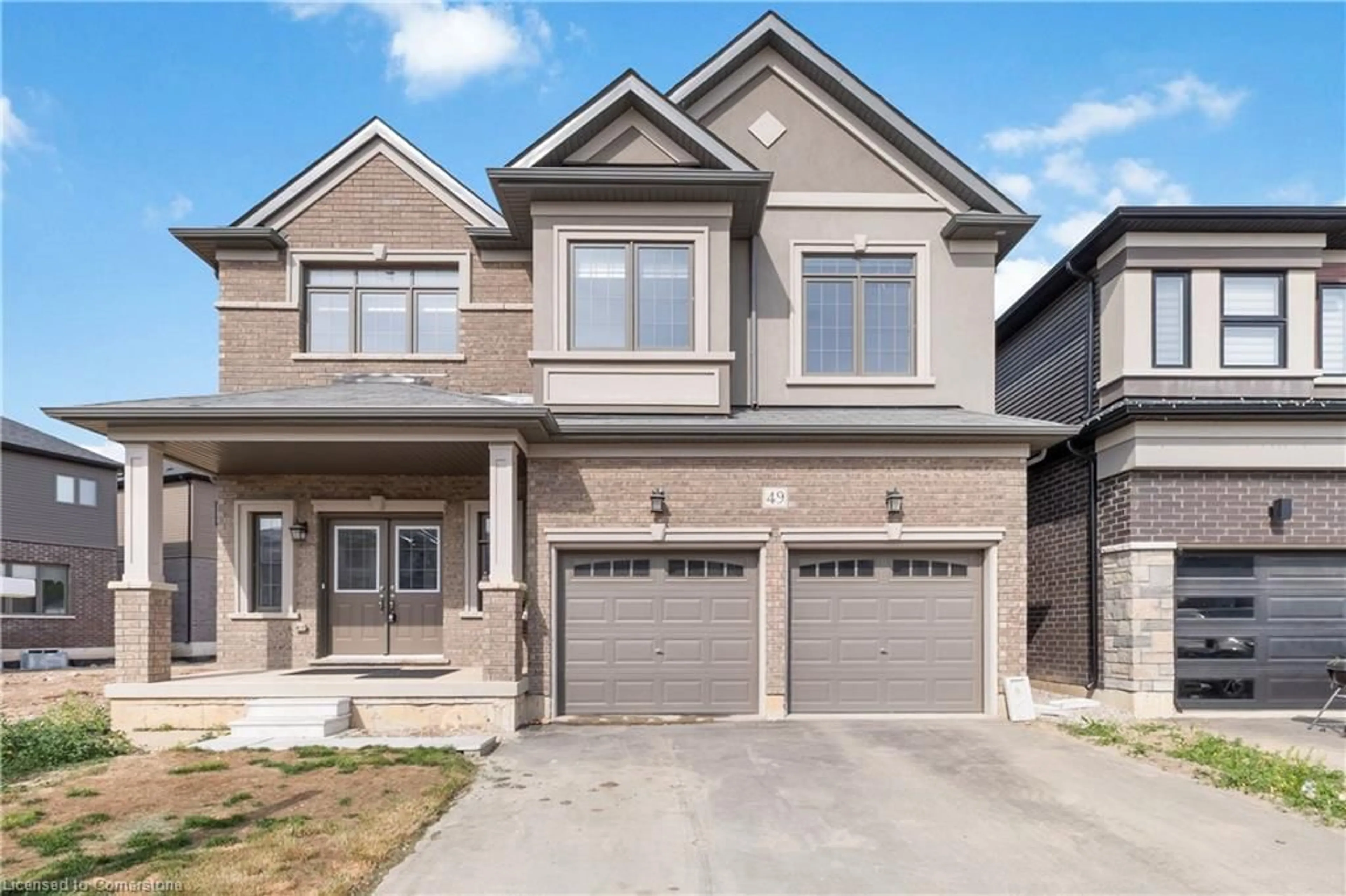 Home with brick exterior material, street for 49 Dennis Ave, Brantford Ontario N3V 0B9