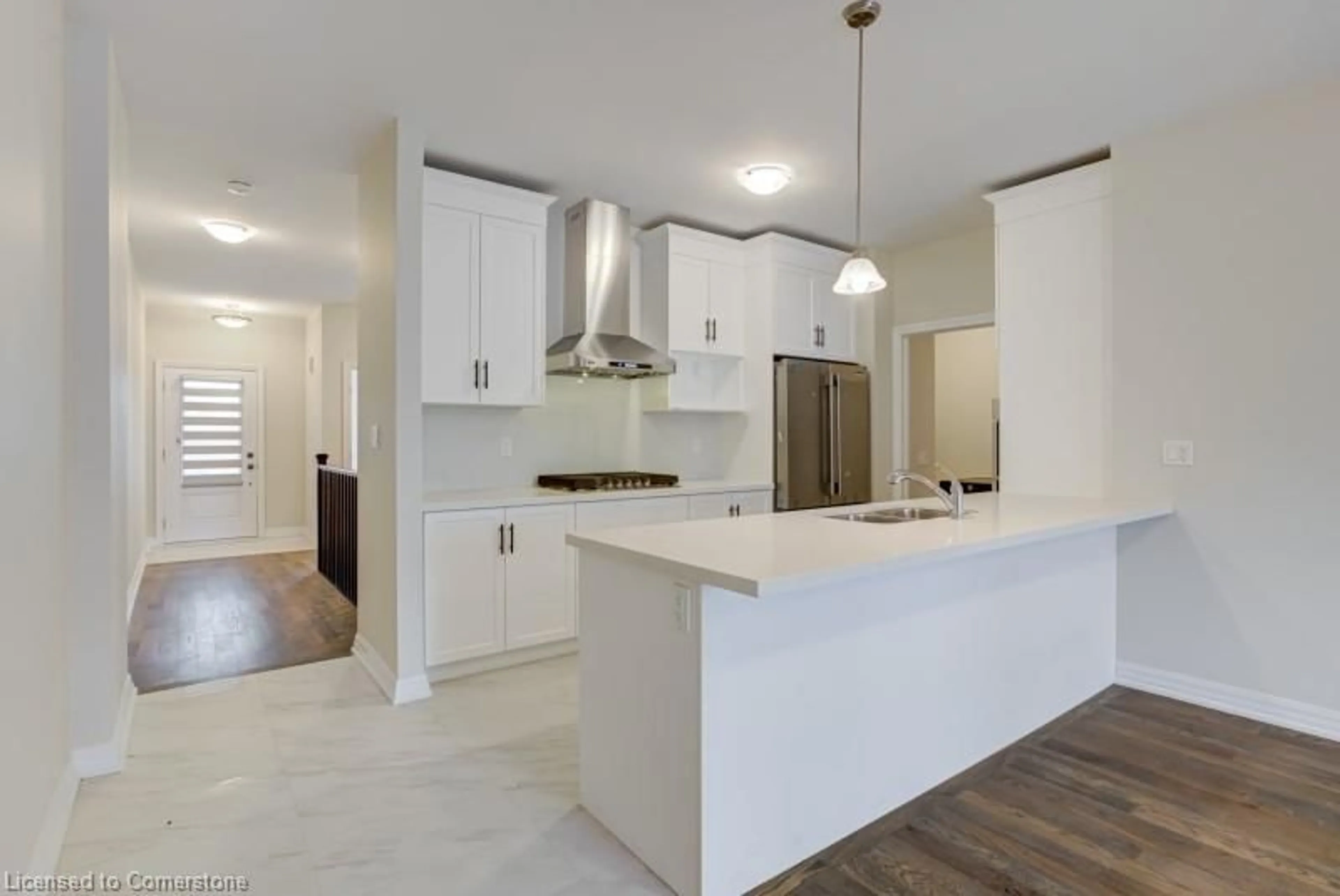 Open concept kitchen, ceramic/tile floor for 4311 Mann St, Niagara Falls Ontario L2G 3K2