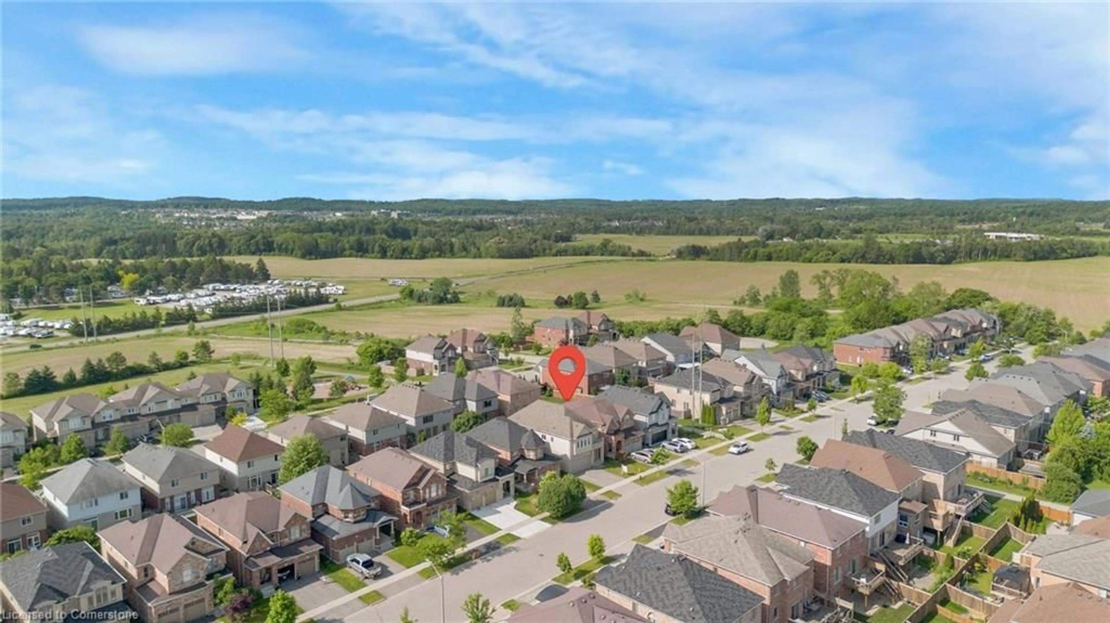 A pic from outside/outdoor area/front of a property/back of a property/a pic from drone, unknown for 593 Pinery Trail, Waterloo Ontario N2V 2Y3