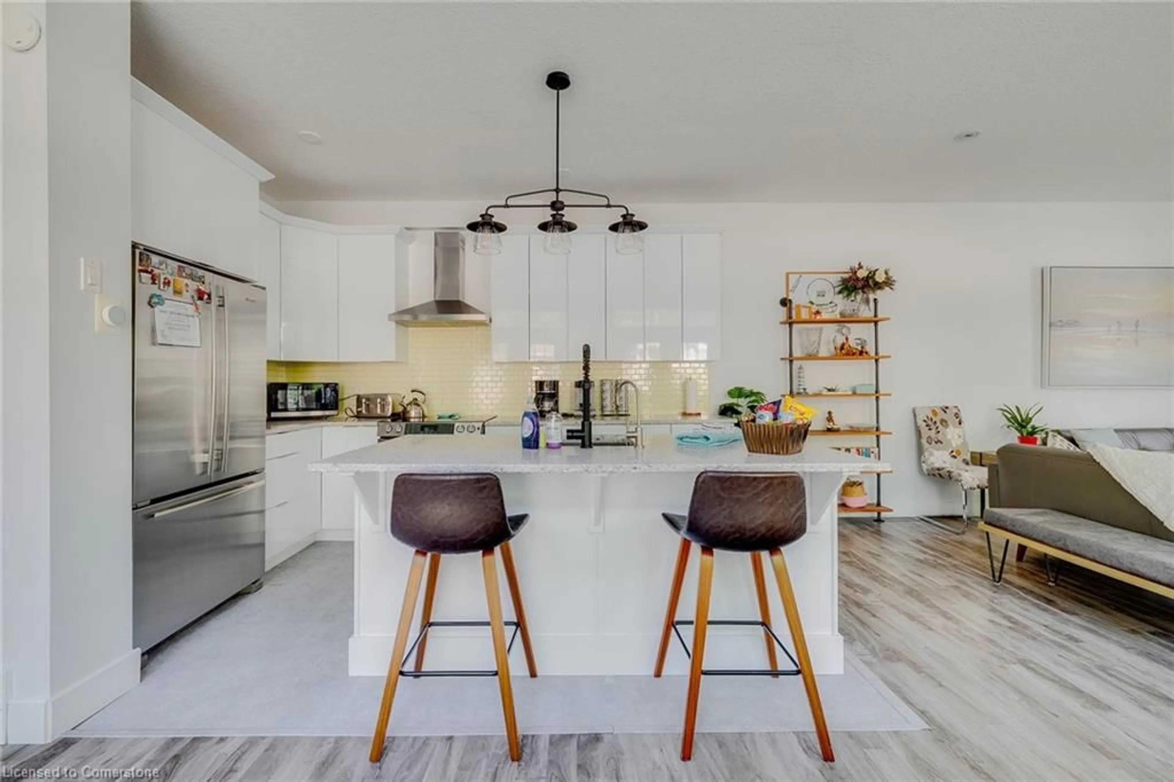Contemporary kitchen, ceramic/tile floor for 28 Centre St, Grand Bend Ontario N0M 1T0