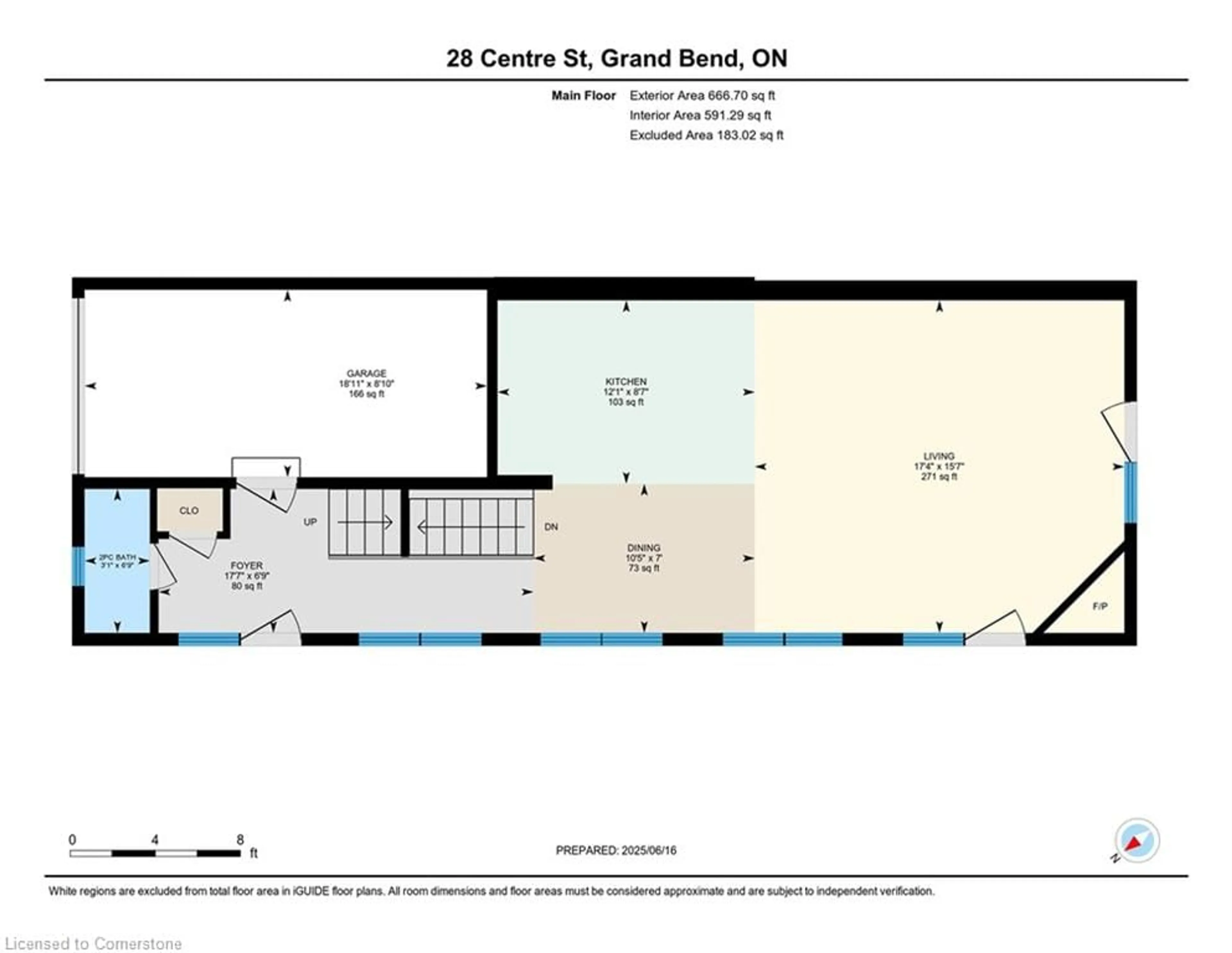 Floor plan for 28 Centre St, Grand Bend Ontario N0M 1T0