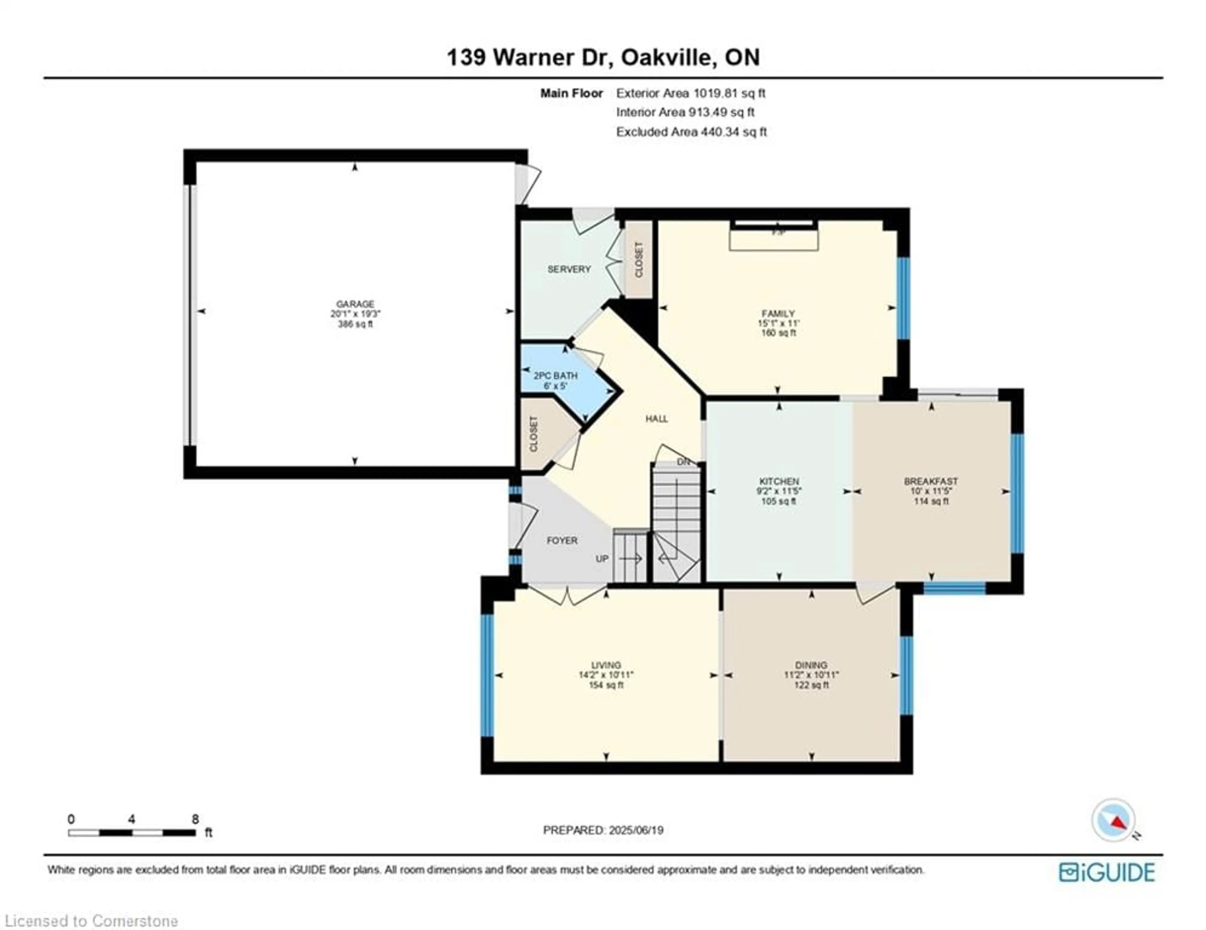 Floor plan for 139 Warner Dr, Oakville Ontario L6L 6G7
