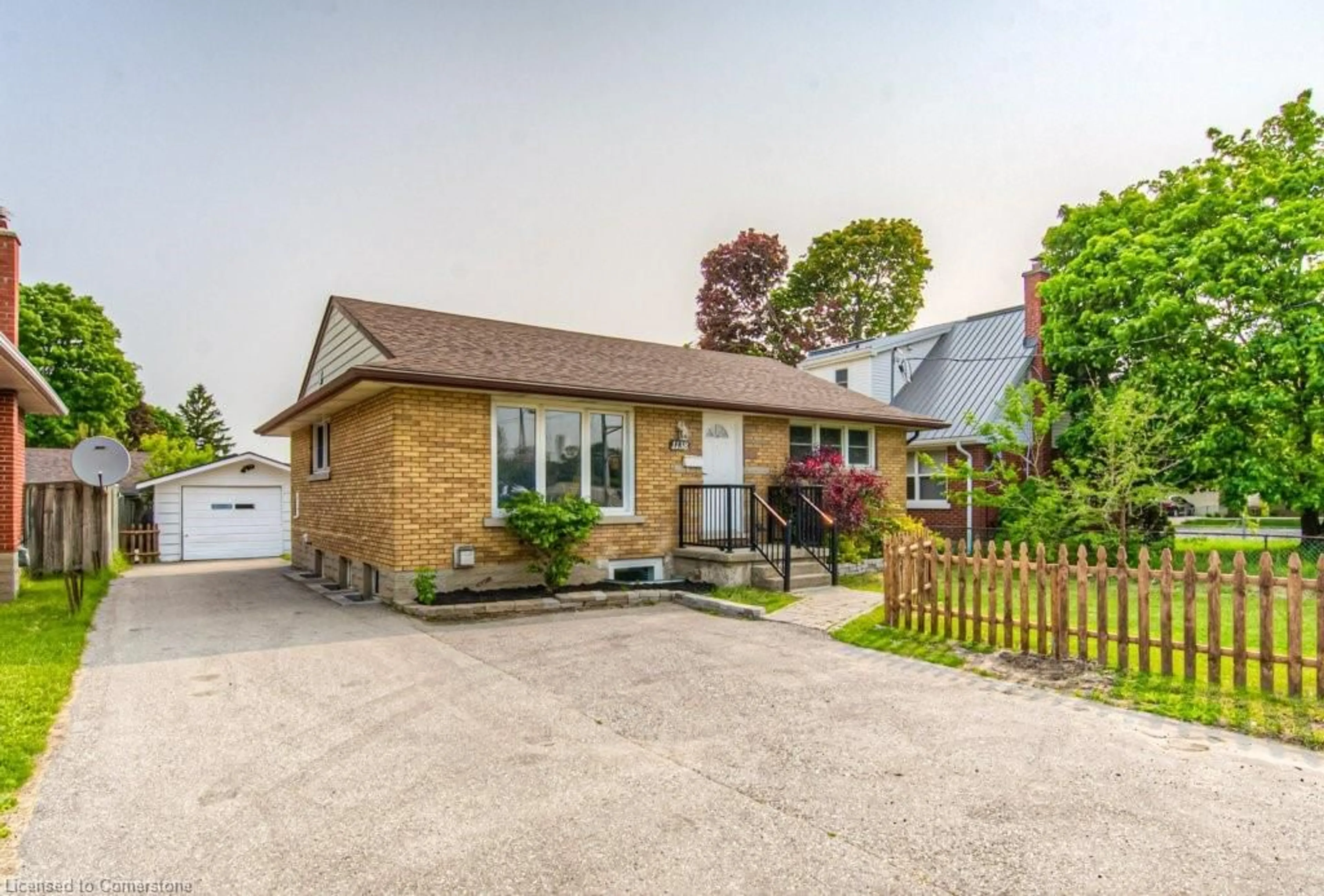 A pic from outside/outdoor area/front of a property/back of a property/a pic from drone, street for 1138 Weber St, Kitchener Ontario N2A 1B9