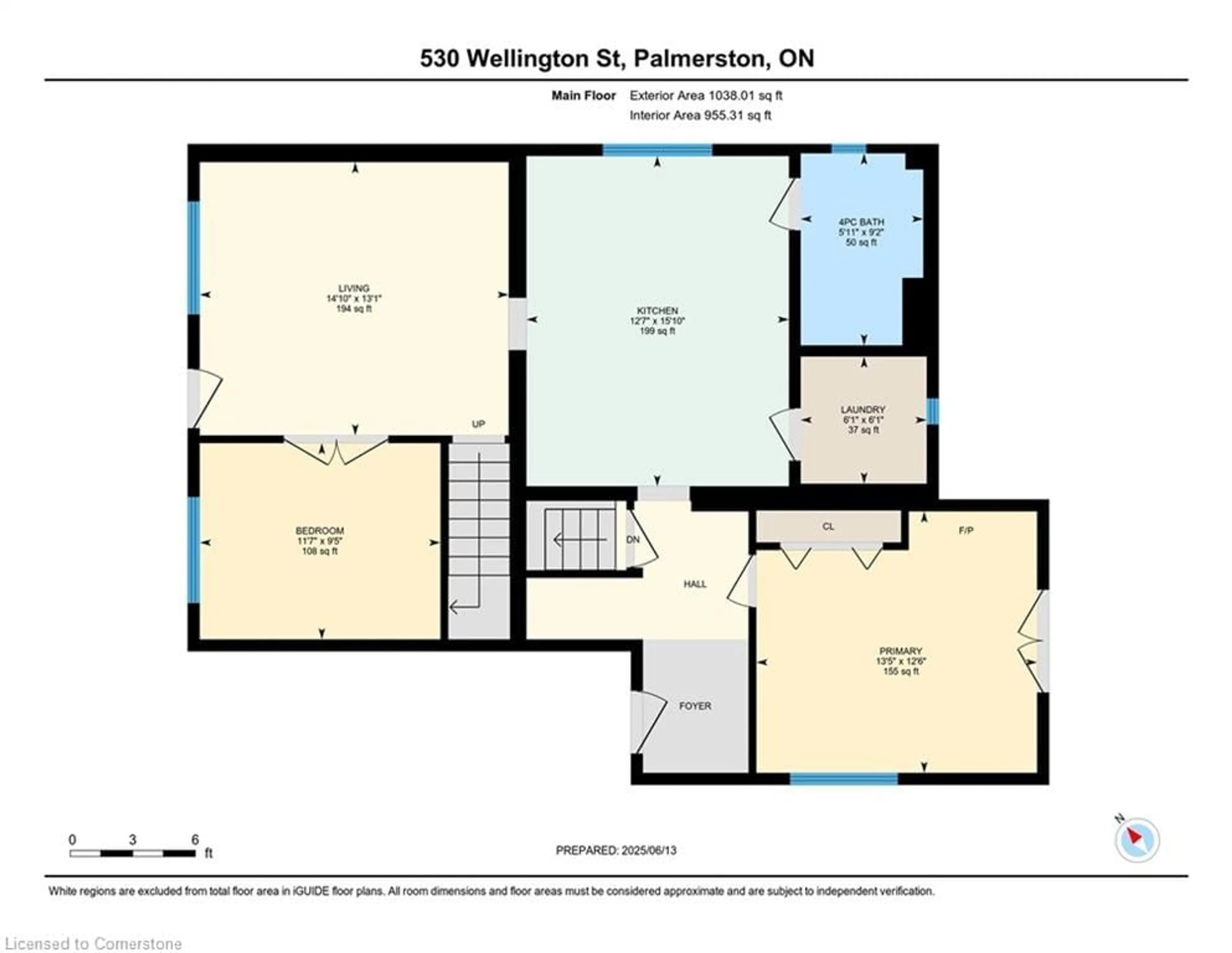 Floor plan for 530 Wellington St, Palmerston Ontario N0G 2P0