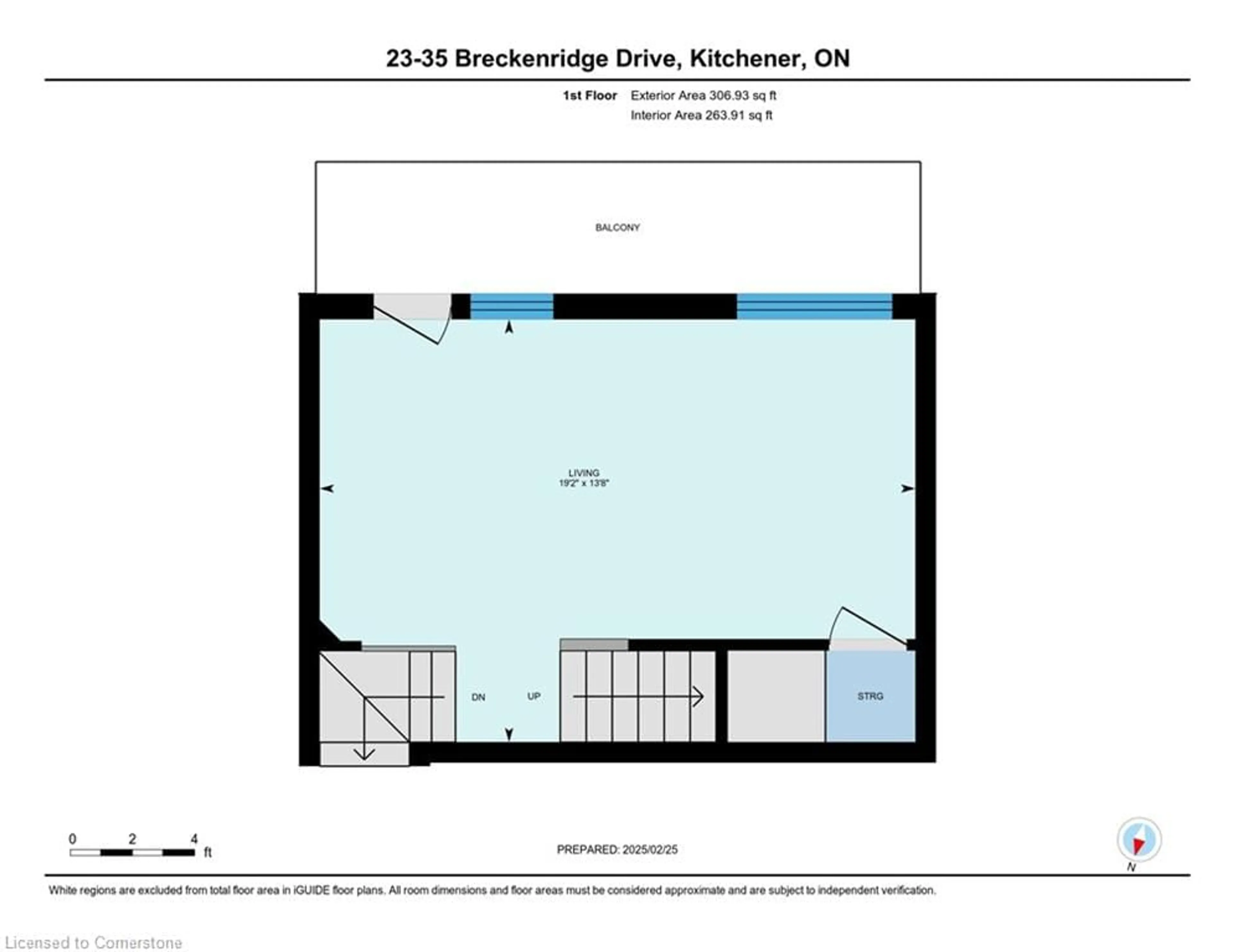 Floor plan for 35 Breckenridge Dr #23, Kitchener Ontario N2B 3H5