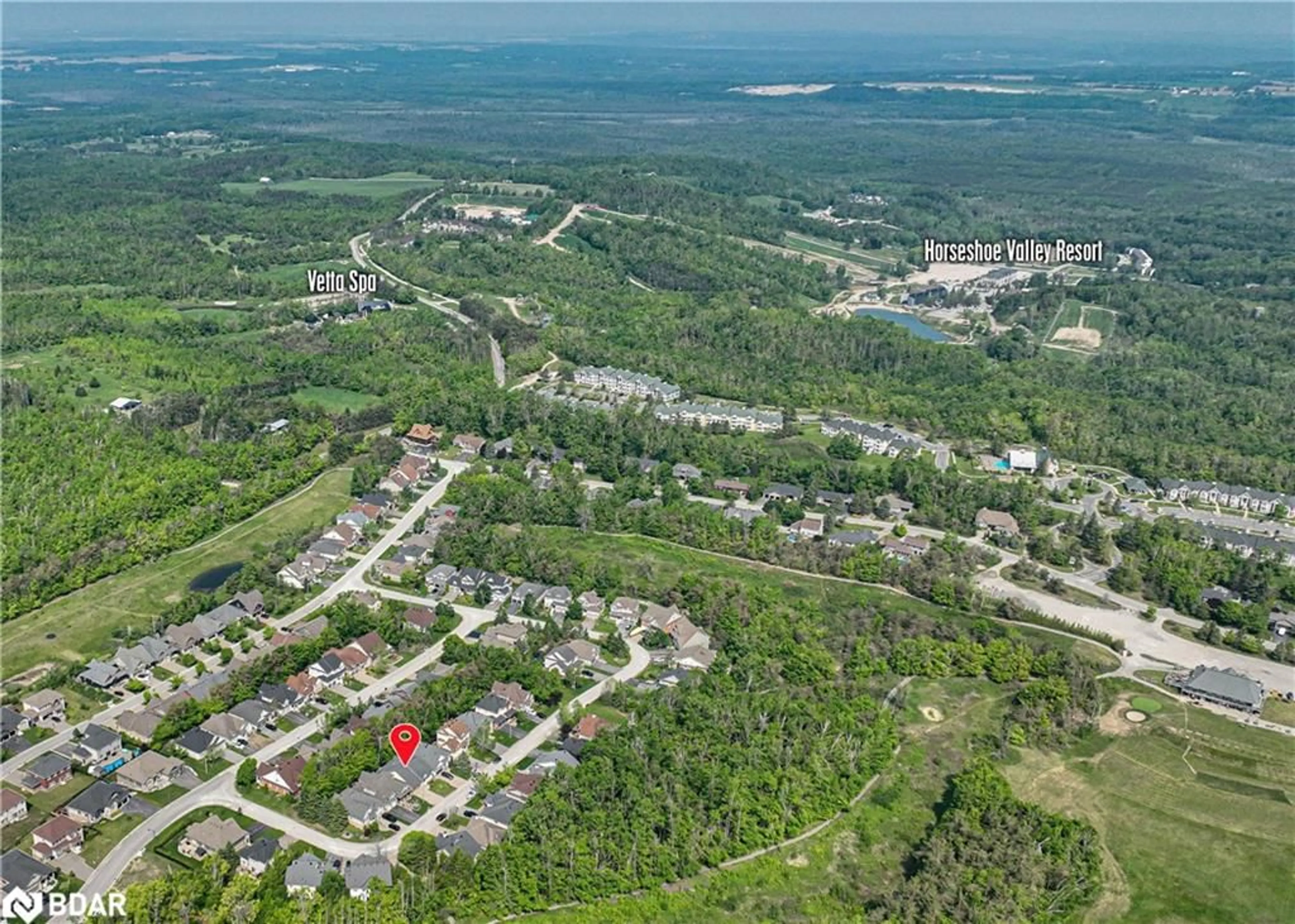 A pic from outside/outdoor area/front of a property/back of a property/a pic from drone, forest/trees view for 37 Tanglewood Cres, Oro-Medonte Ontario L0L 2L0
