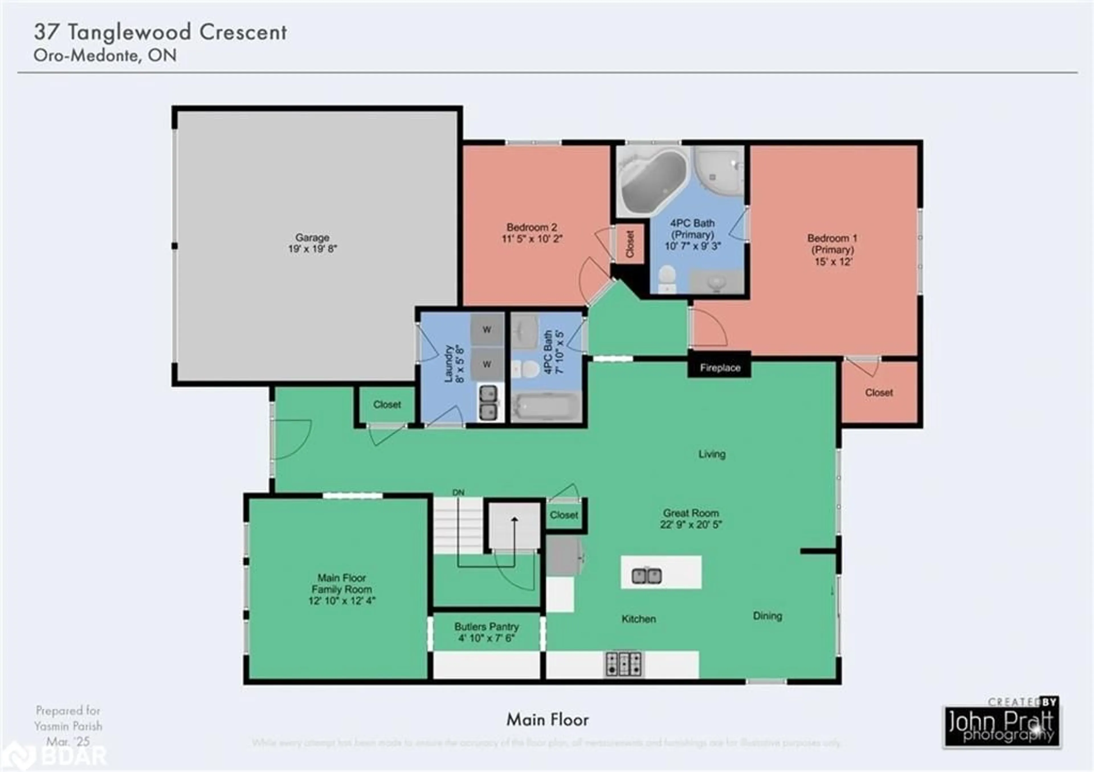 Floor plan for 37 Tanglewood Cres, Oro-Medonte Ontario L0L 2L0