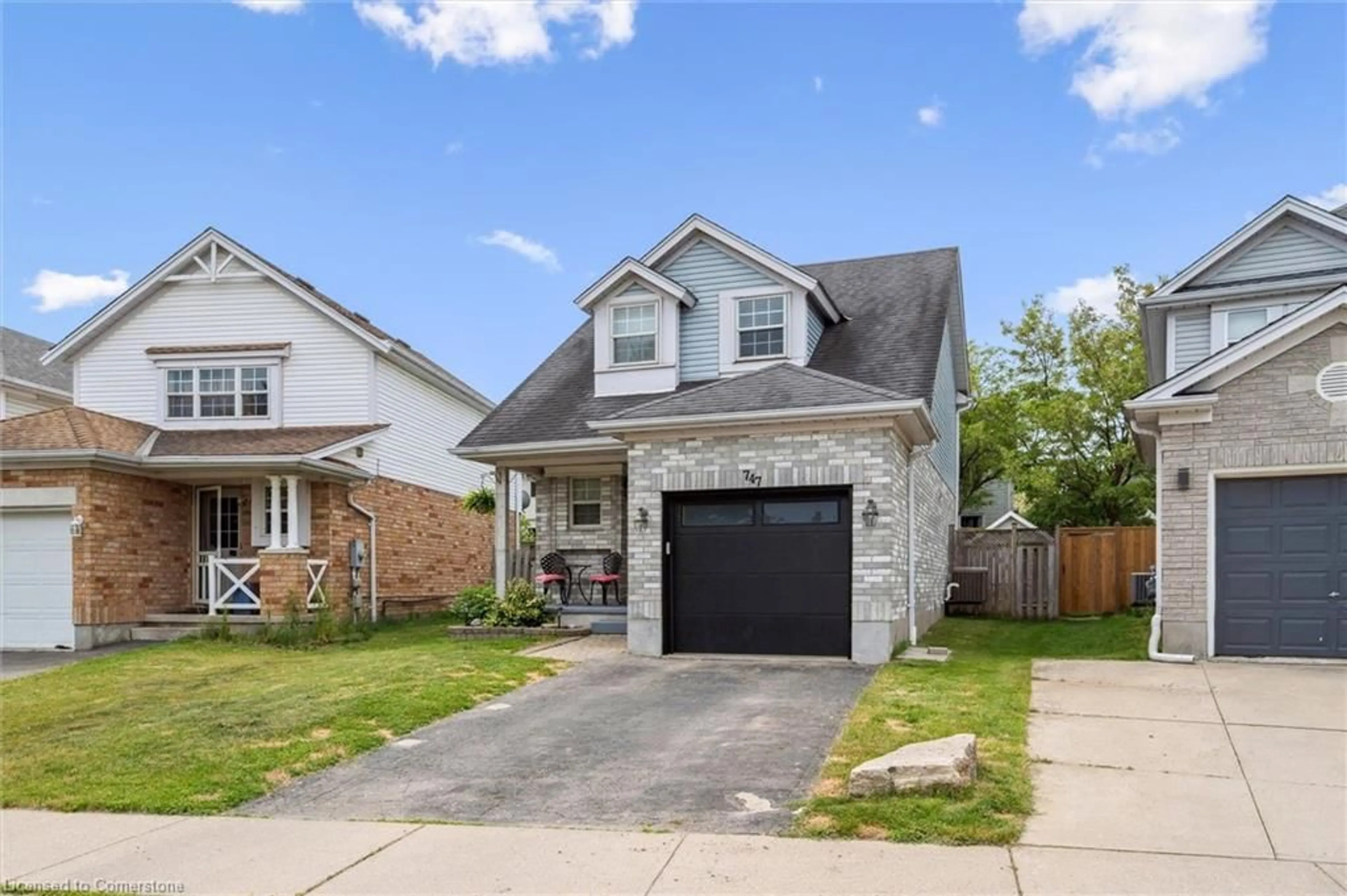 Home with brick exterior material, street for 747 Fairway Crt, Kitchener Ontario N2A 4B4