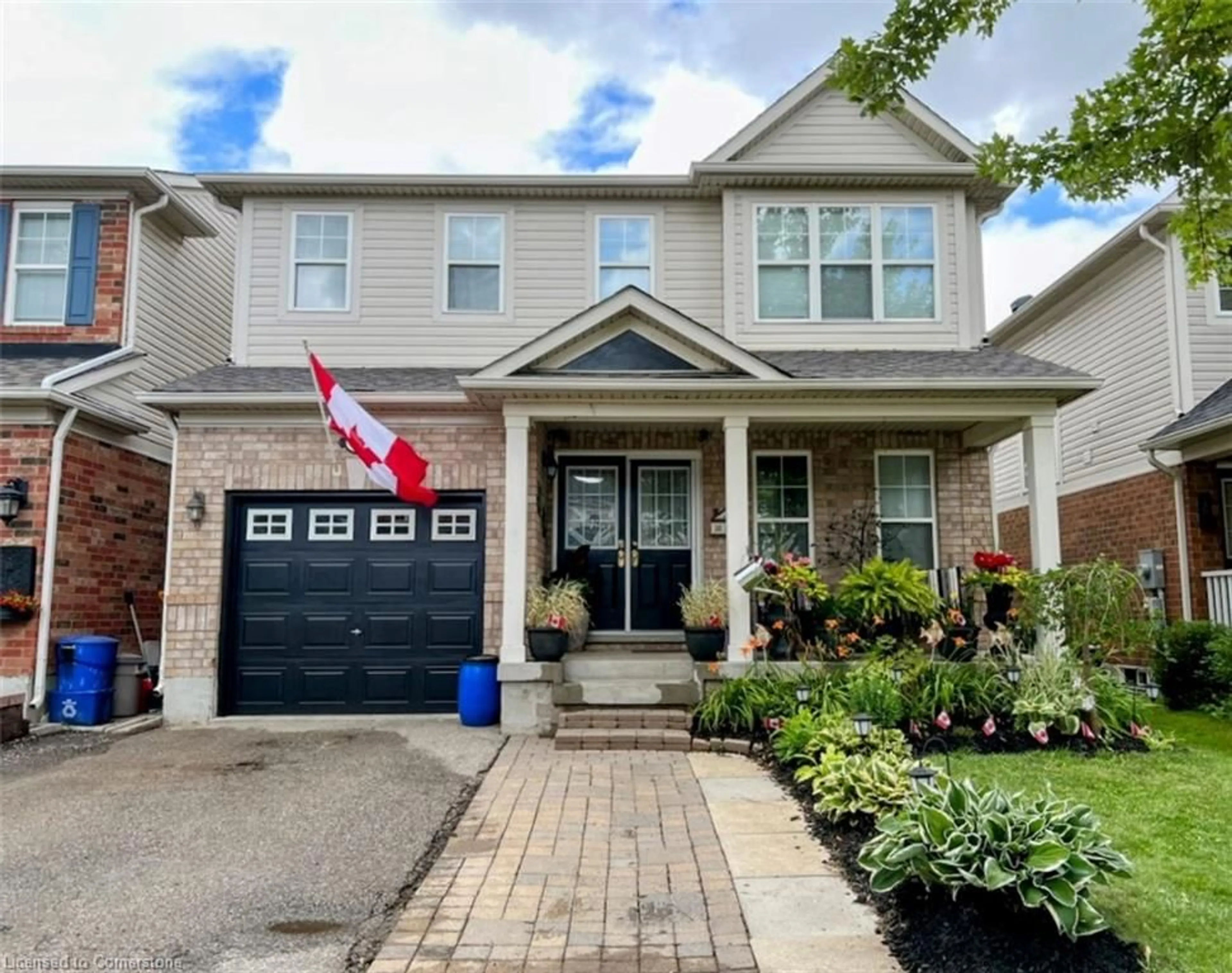 Home with brick exterior material, street for 20 Longspur Way, Cambridge Ontario N1T 2K4