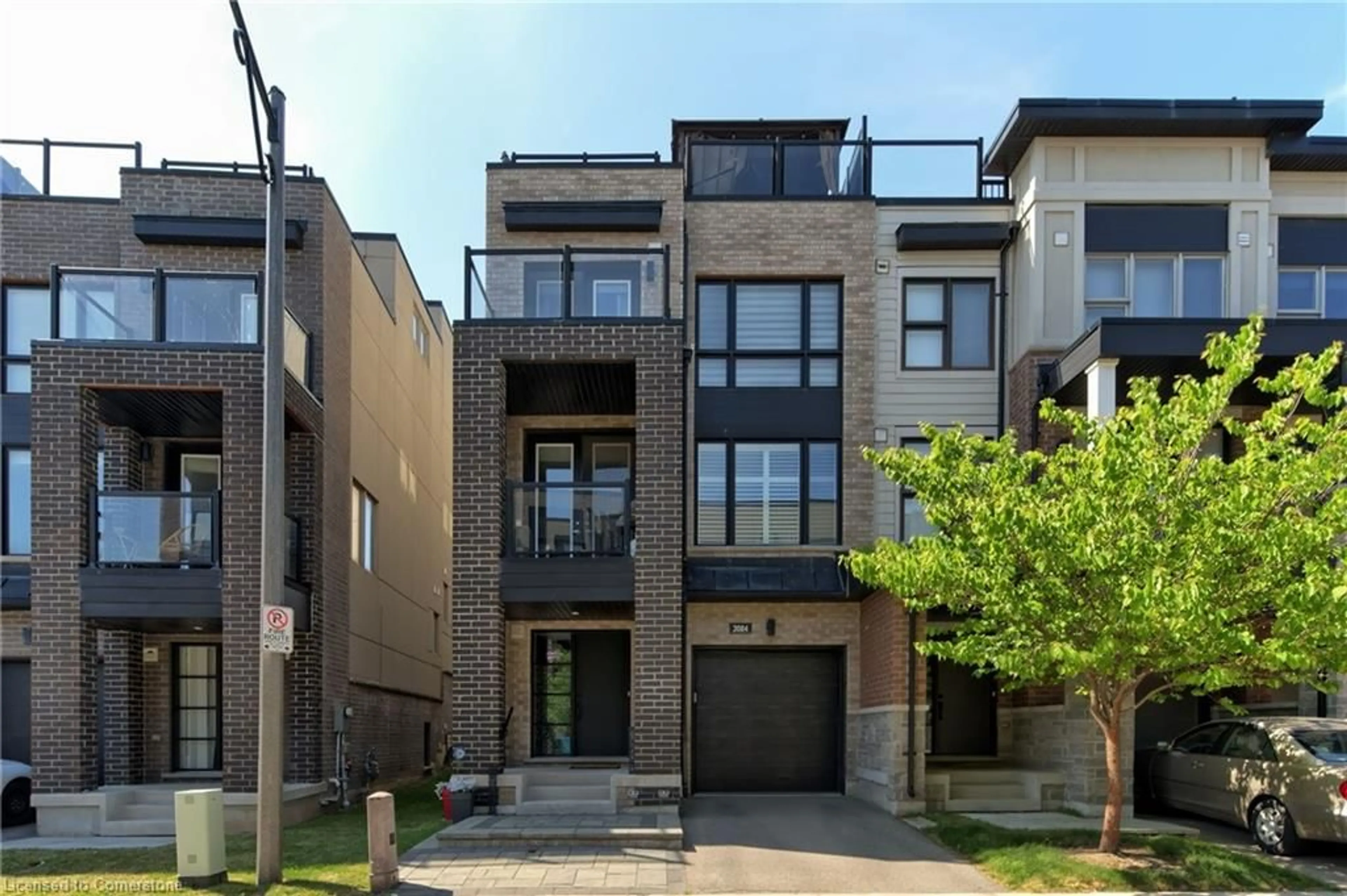 Home with brick exterior material, street for 3084 Cascade Common, Oakville Ontario L6H 0R7