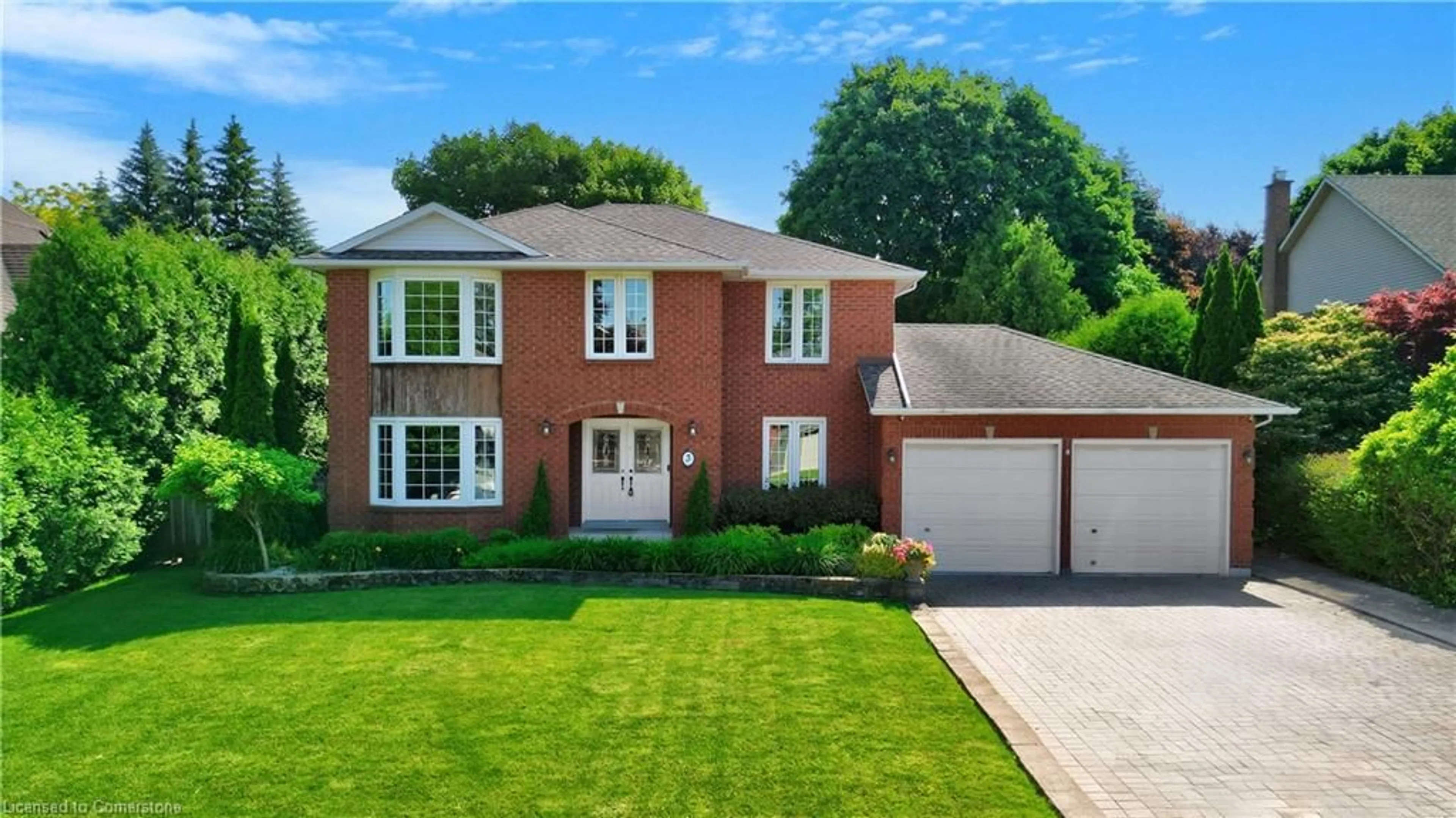 Home with brick exterior material, street for 3 Tristan Crt, Waterdown Ontario L9H 7G7