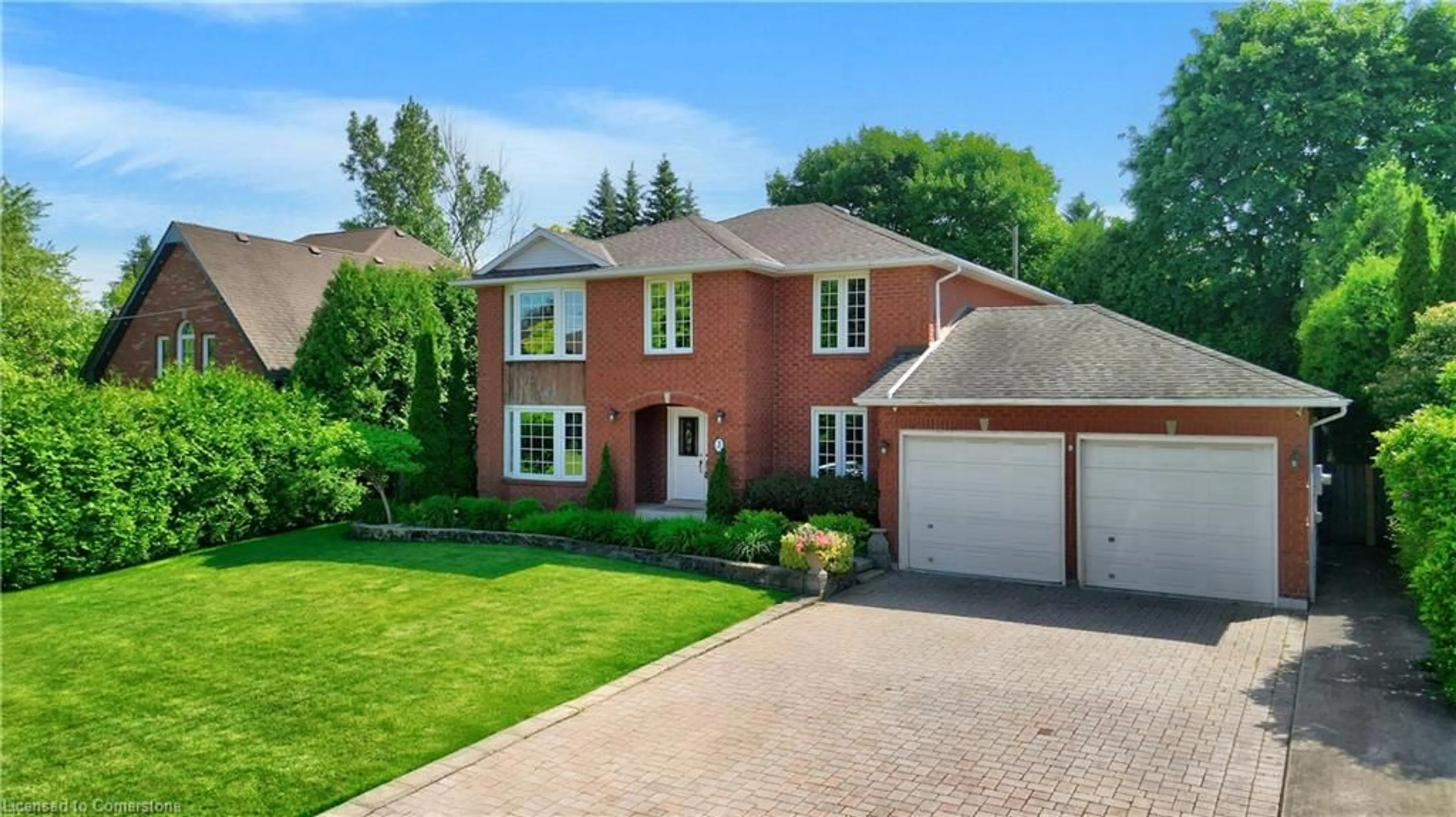 Home with brick exterior material, street for 3 Tristan Crt, Waterdown Ontario L9H 7G7