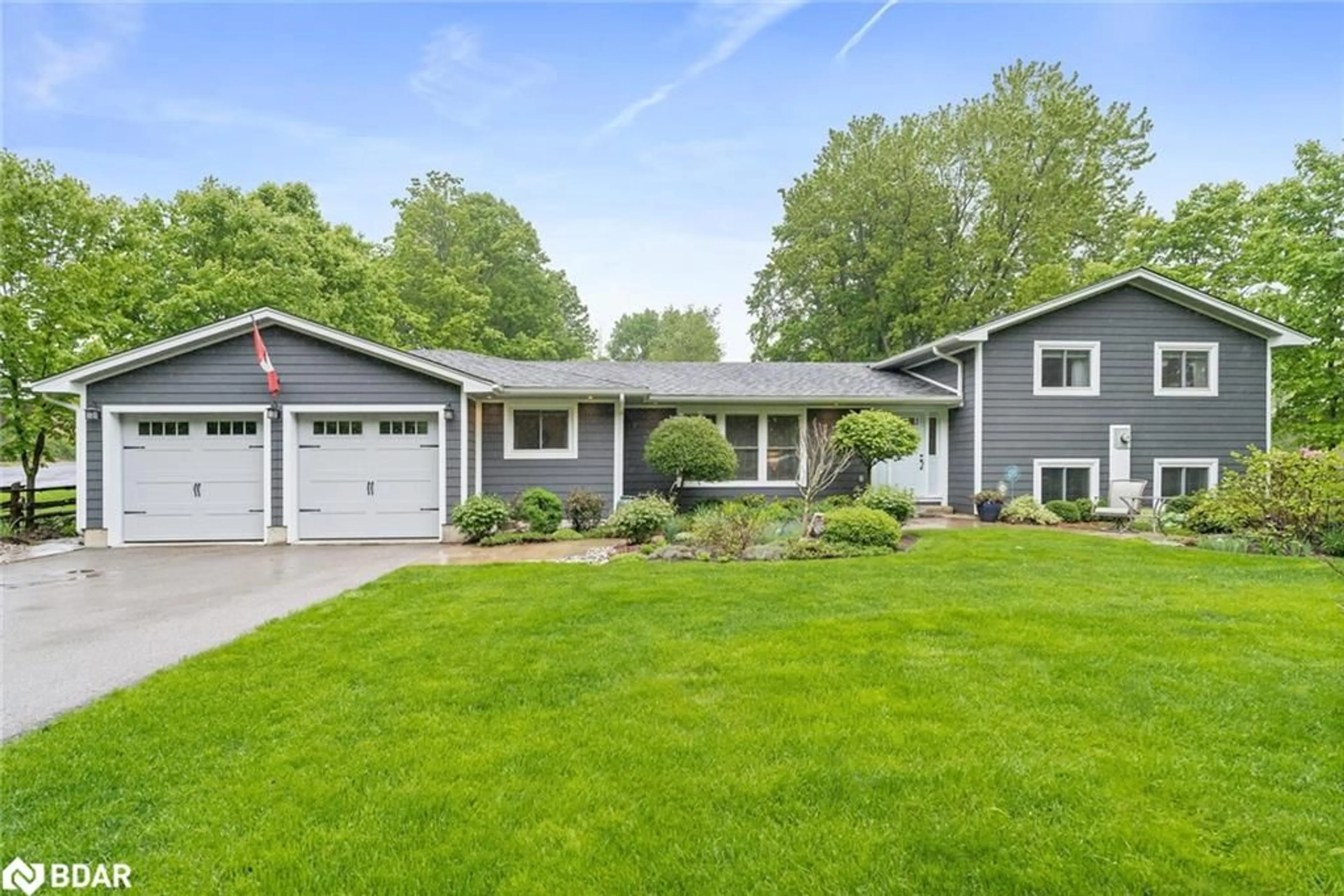Home with vinyl exterior material, street for 13609 Sixth Line, Limehouse Ontario L0P 1H0