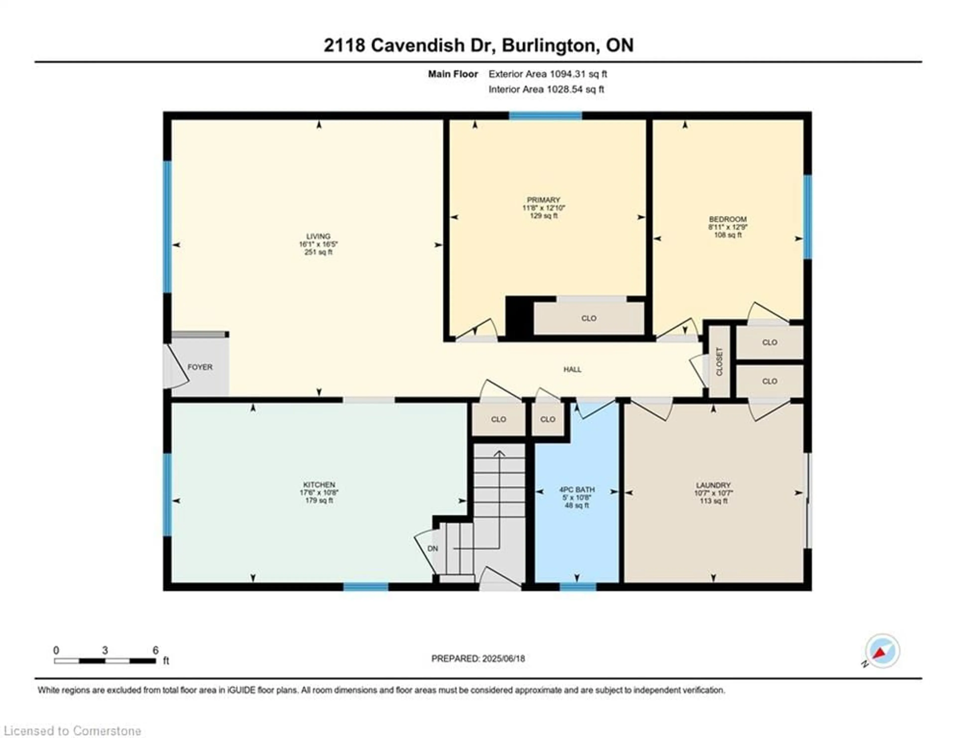 Floor plan for 2118 Cavendish Dr, Burlington Ontario L7P 1Z3