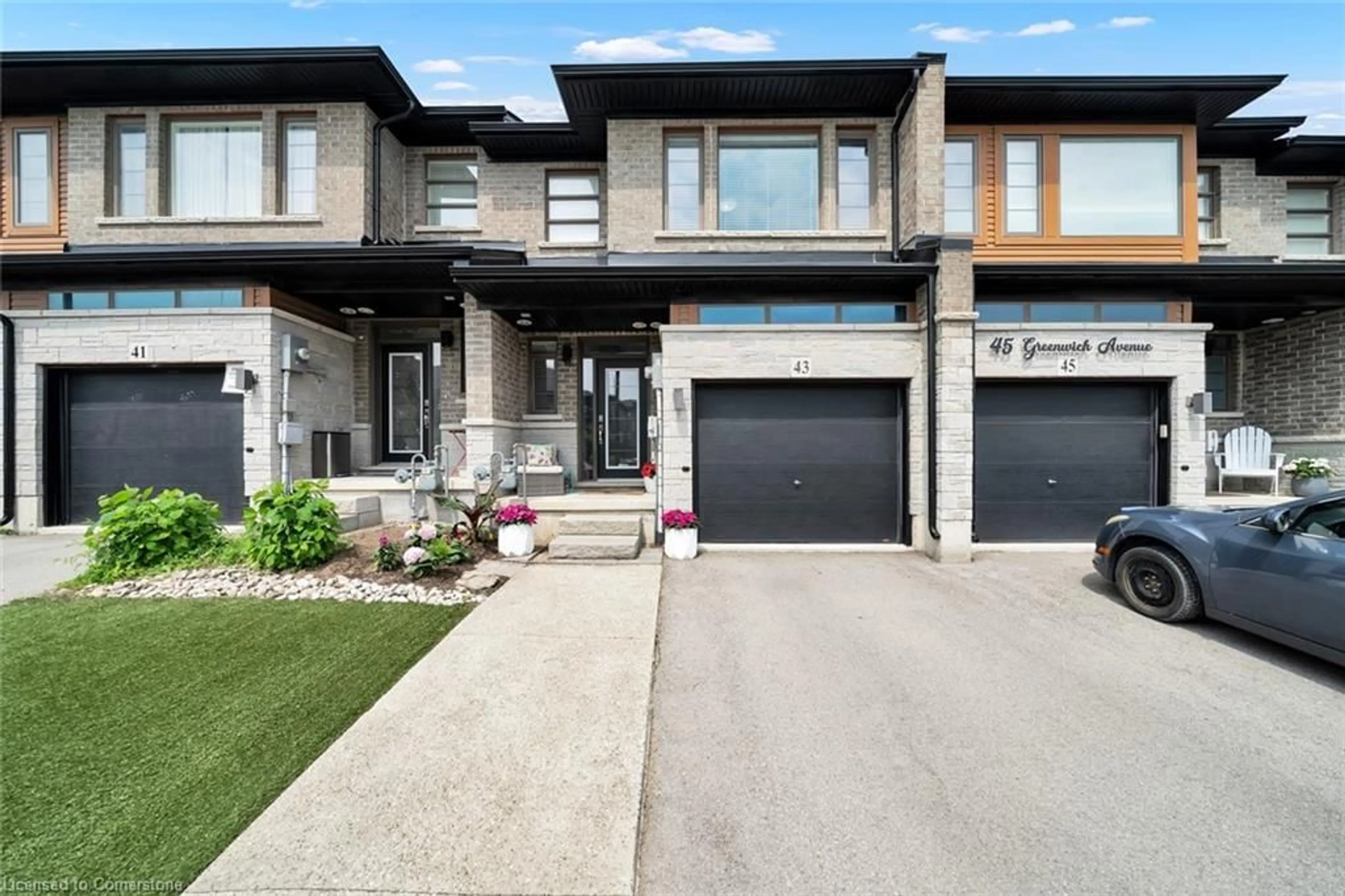Home with brick exterior material, street for 43 Greenwich Ave, Stoney Creek Ontario L8J 0I5