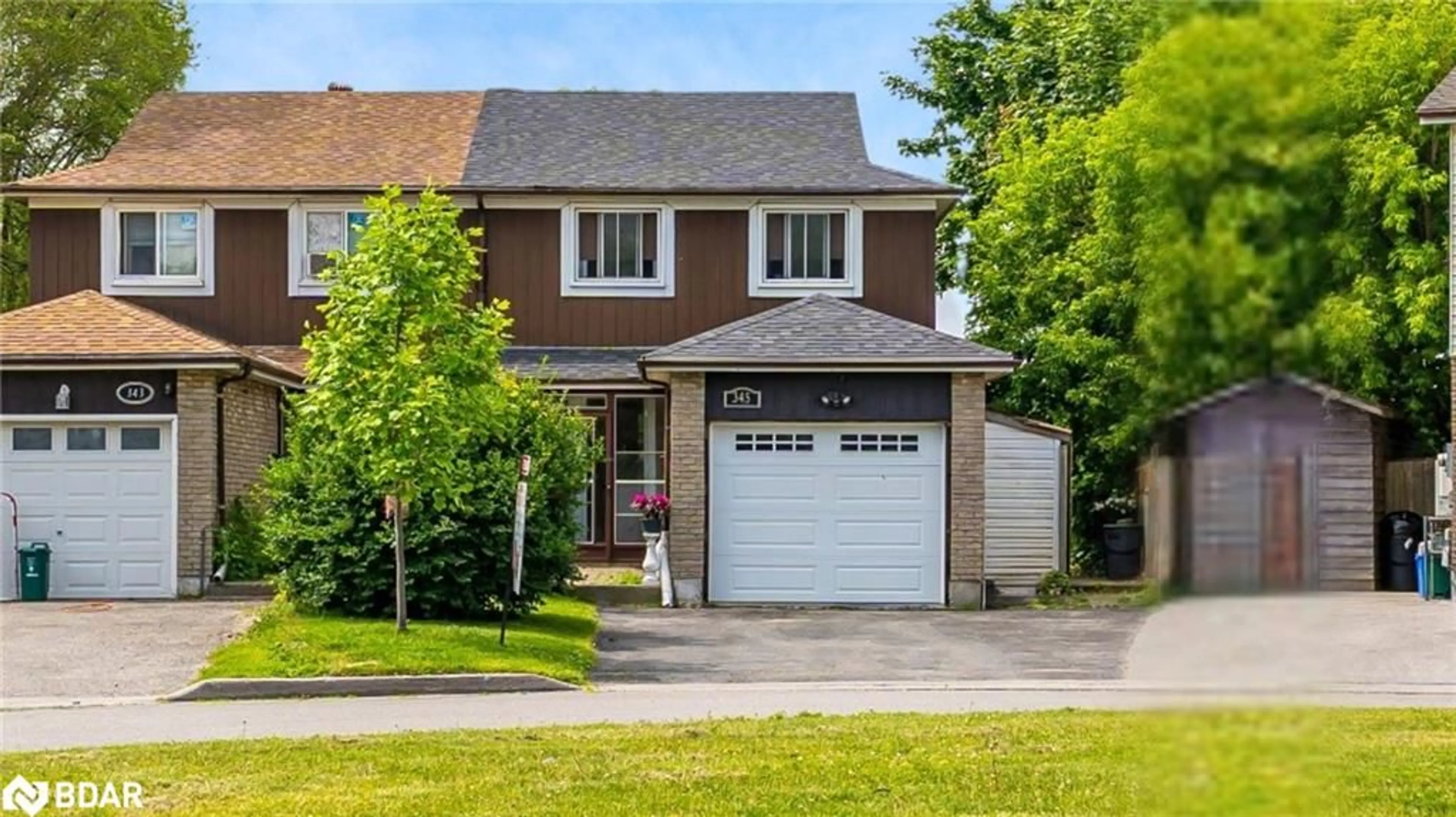 Home with brick exterior material, street for 345 Killarney Crt, Oshawa Ontario L1J 6C6