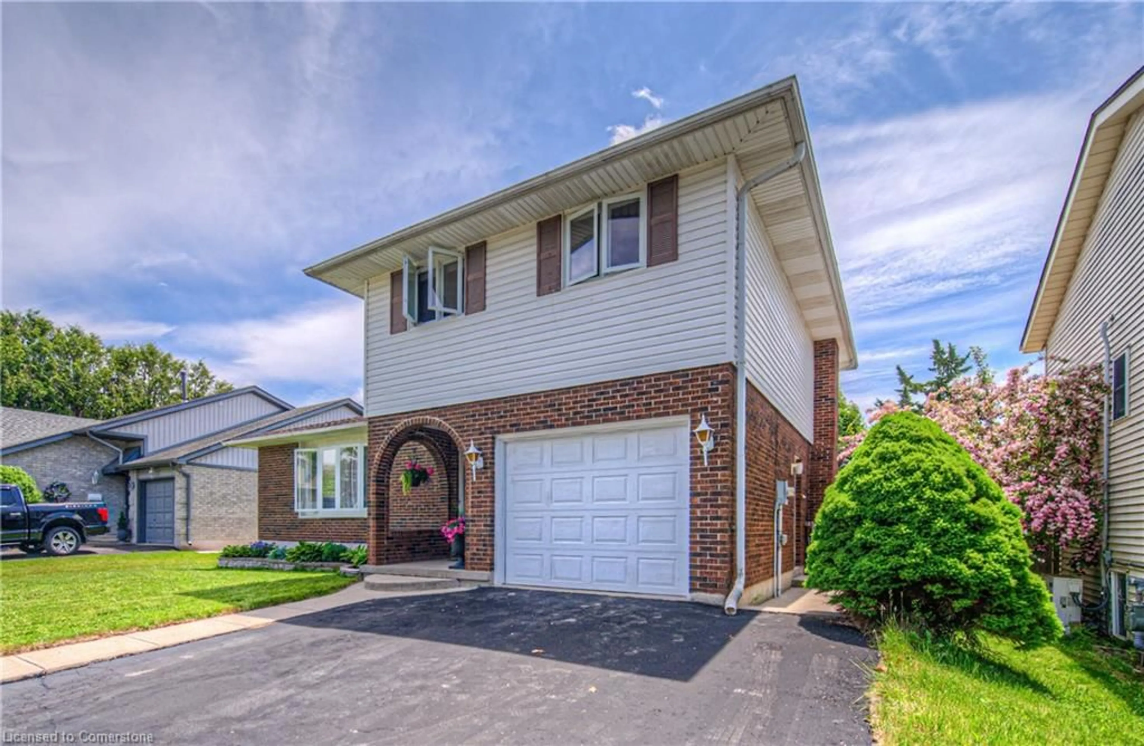Home with brick exterior material, street for 54 Dalkeith Dr, Cambridge Ontario N1S 4P1