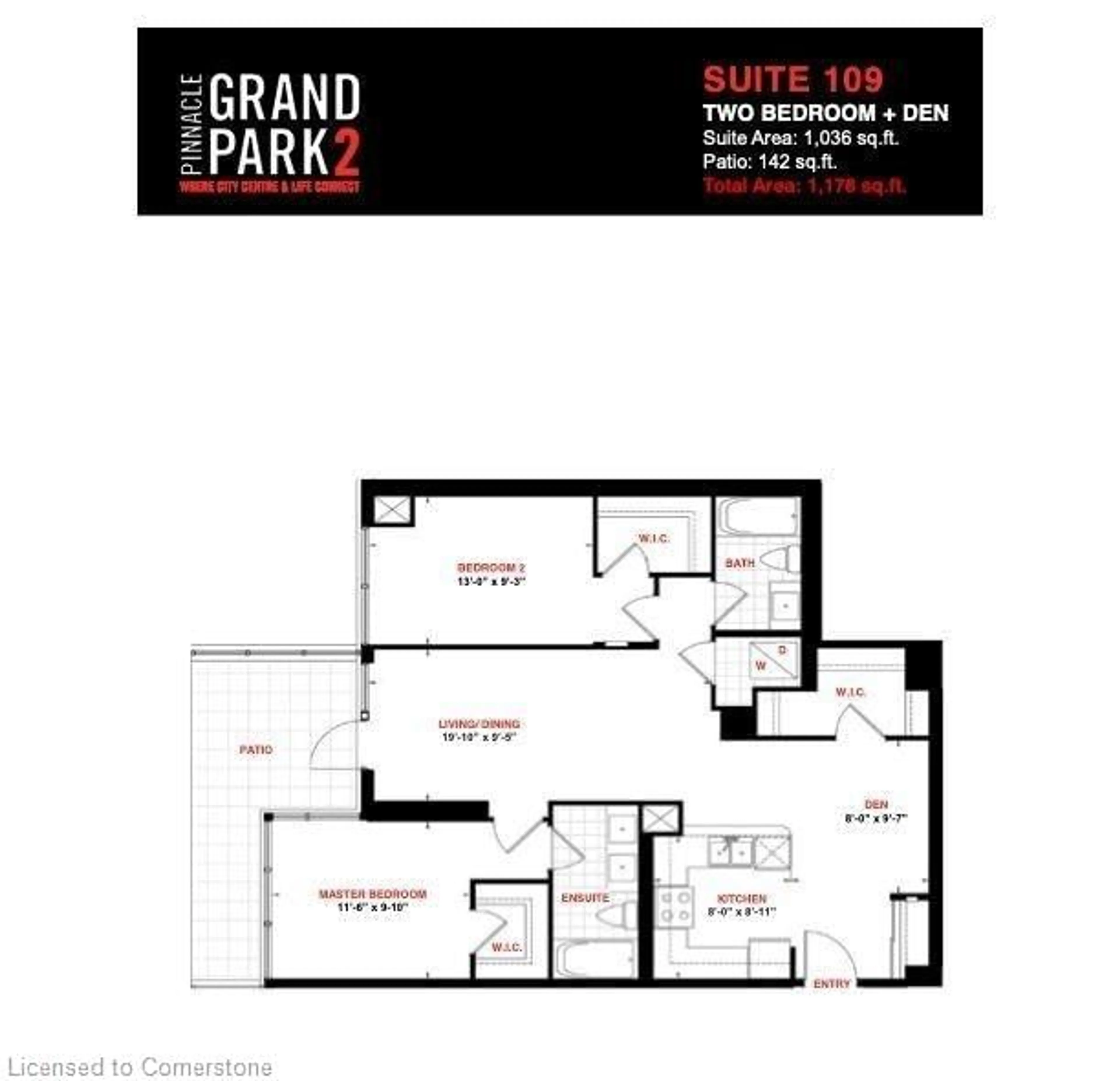 Floor plan for 3975 Grand Park Dr #109, Mississauga Ontario L5B 0K4