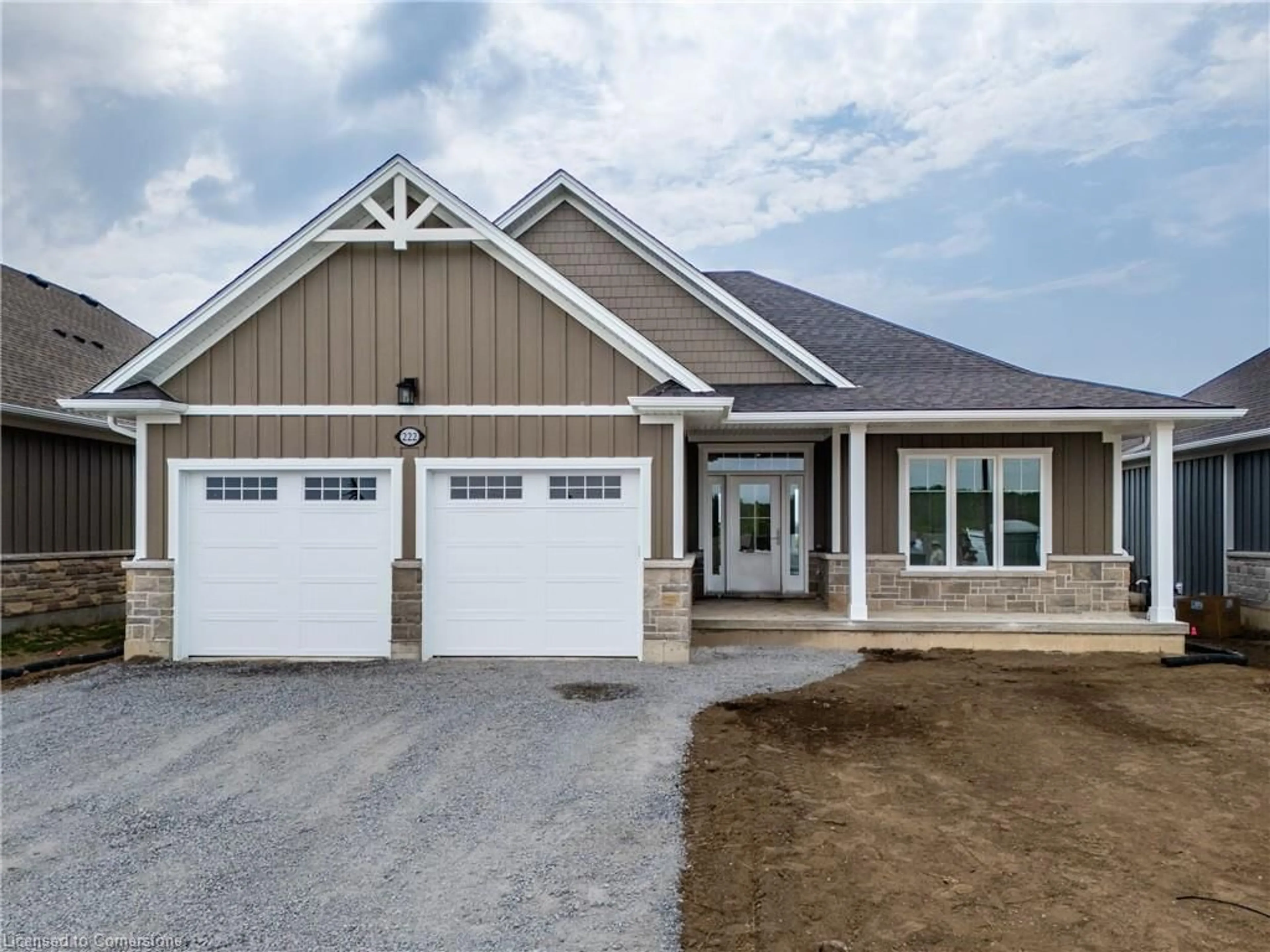 Home with vinyl exterior material, street for 222 Schooner Dr, Port Dover Ontario N0A 1N3