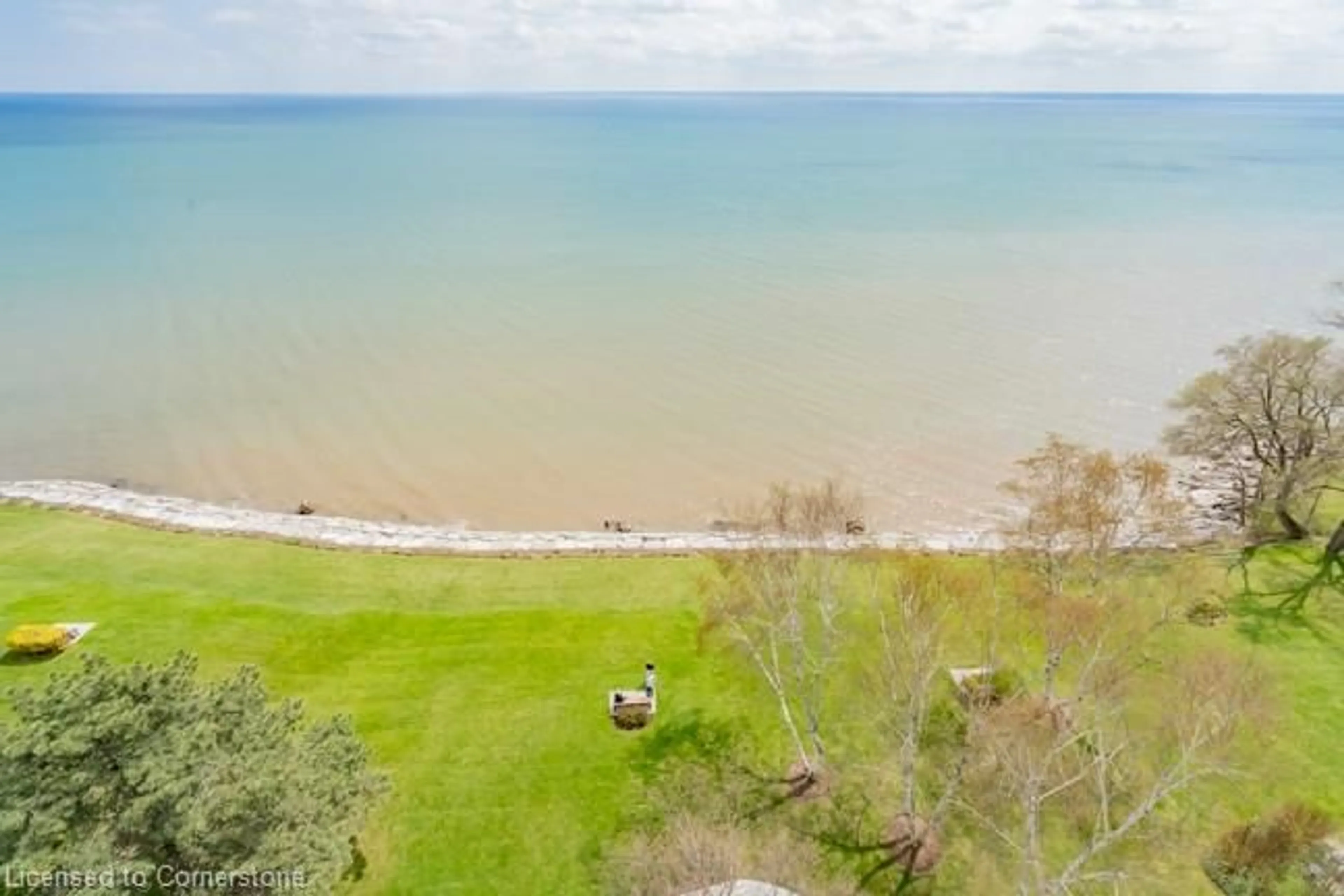 A pic from outside/outdoor area/front of a property/back of a property/a pic from drone, water/lake/river/ocean view for 5280 Lakeshore Rd #1107, Burlington Ontario L7L 5R1