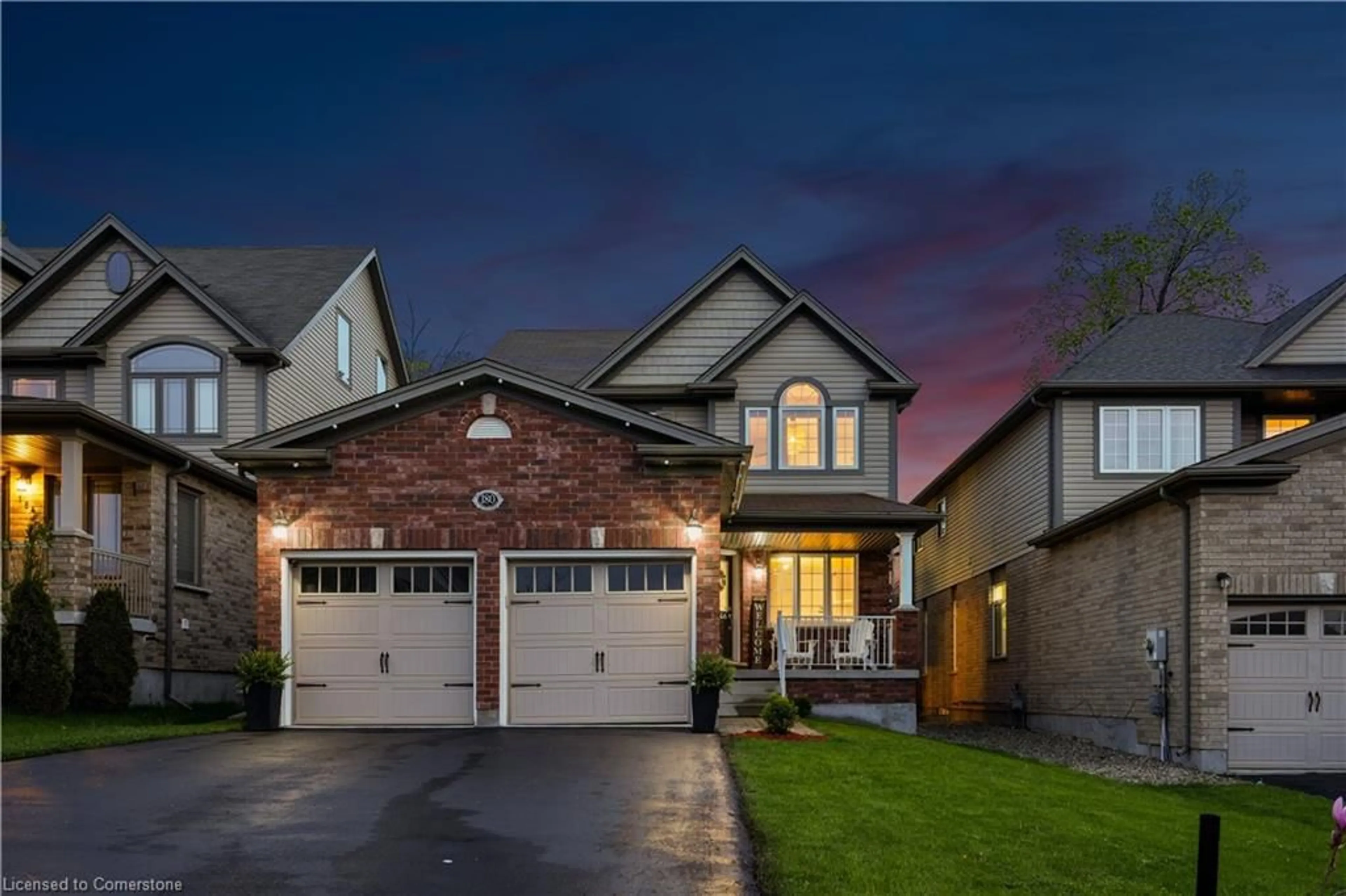 Home with brick exterior material, street for 180 Coker Crescent Cres, Rockwood Ontario N0B 2K0