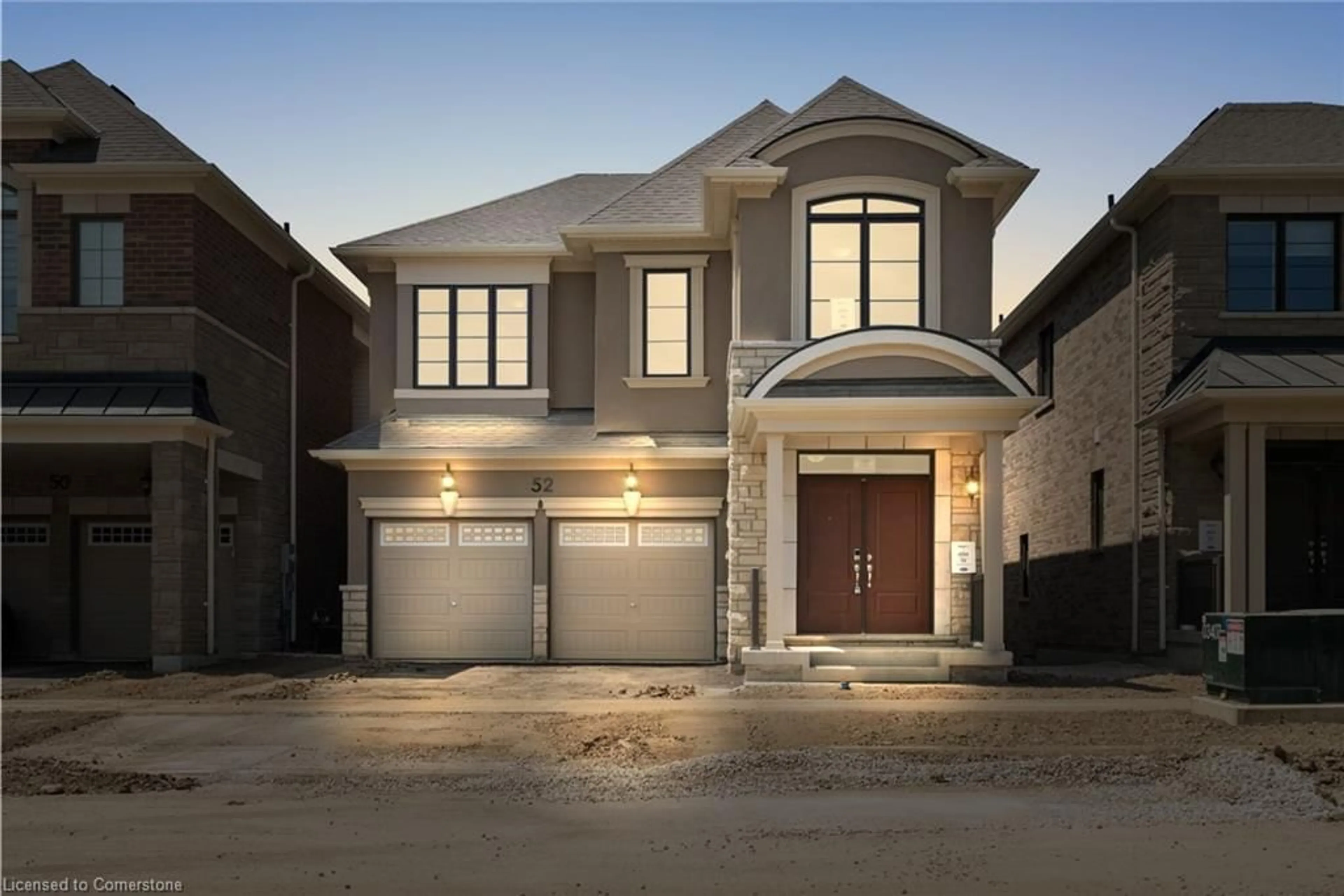 Home with brick exterior material, street for 52 Aster Woods Dr, Caledon Ontario L7C 4N8