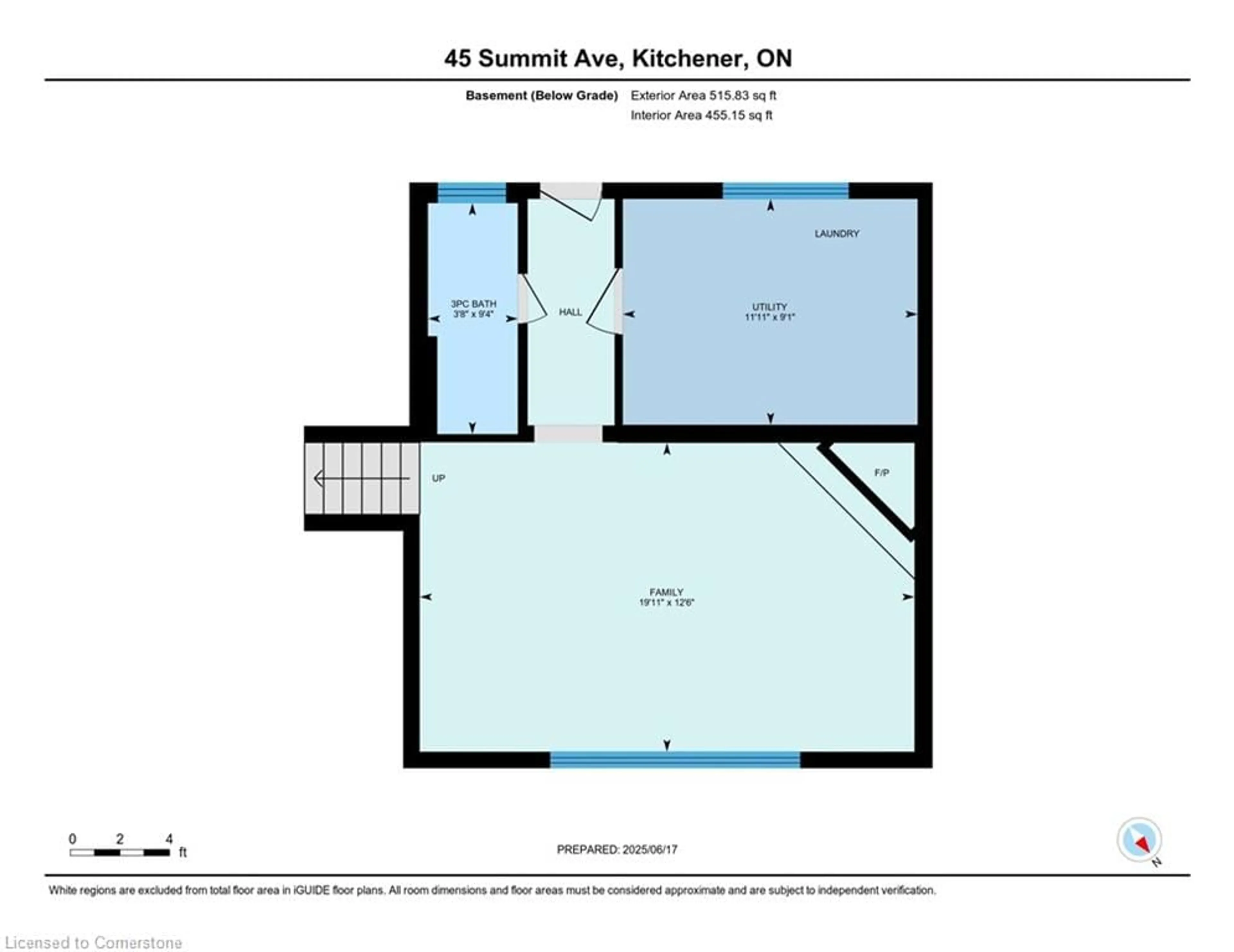 Floor plan for 45 Summit Ave, Kitchener Ontario N2M 4W4